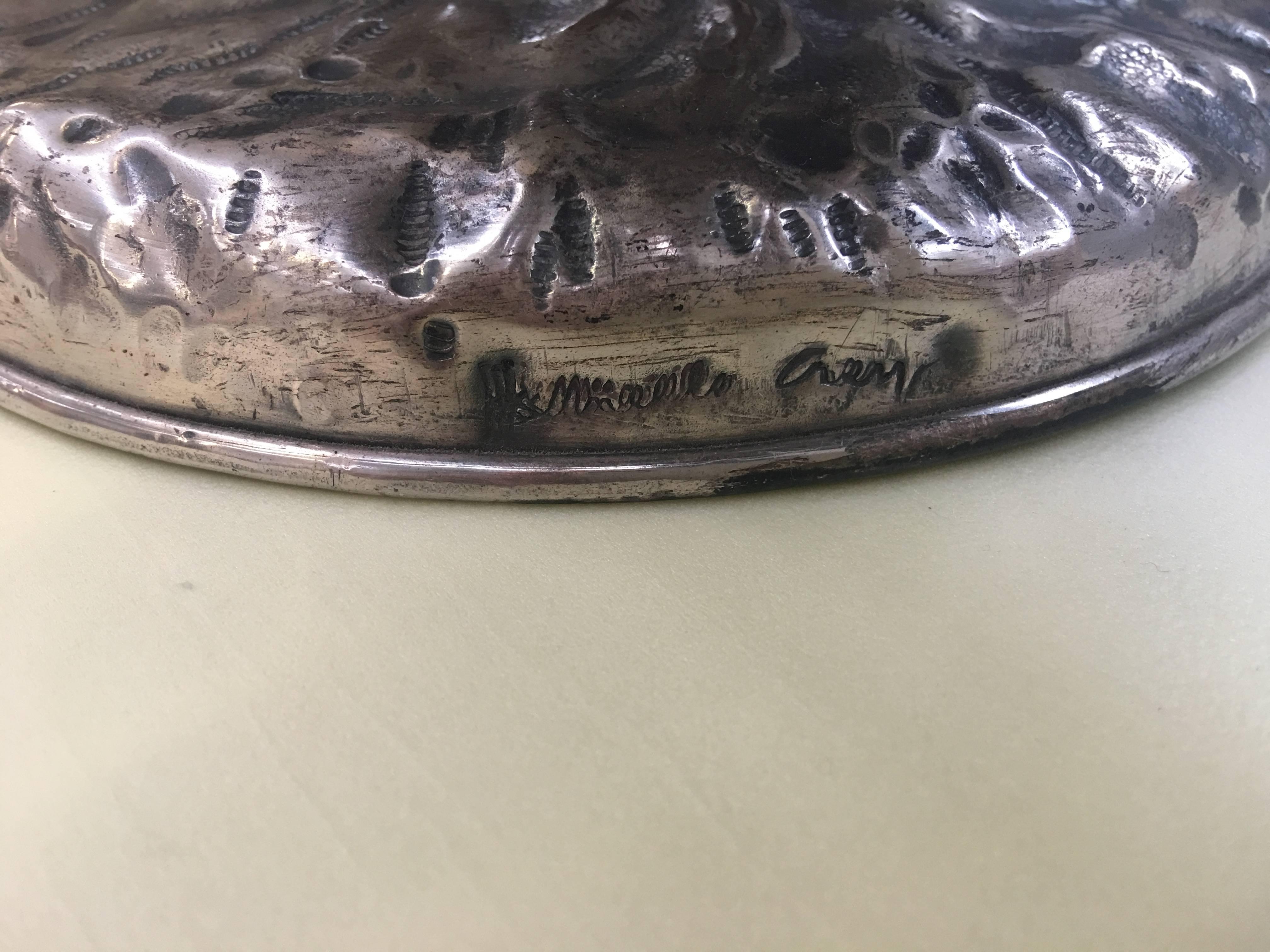 Rare Pair of Doves Signed Gabriella Crespi In Excellent Condition In Piacenza, Italy