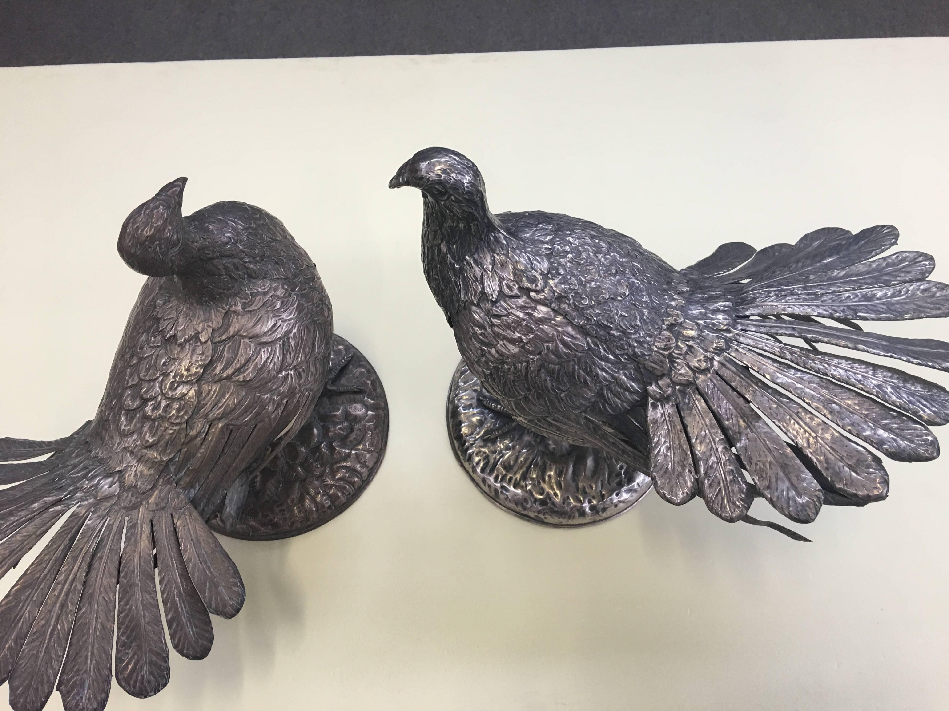 Rare Pair of Doves Signed Gabriella Crespi 1