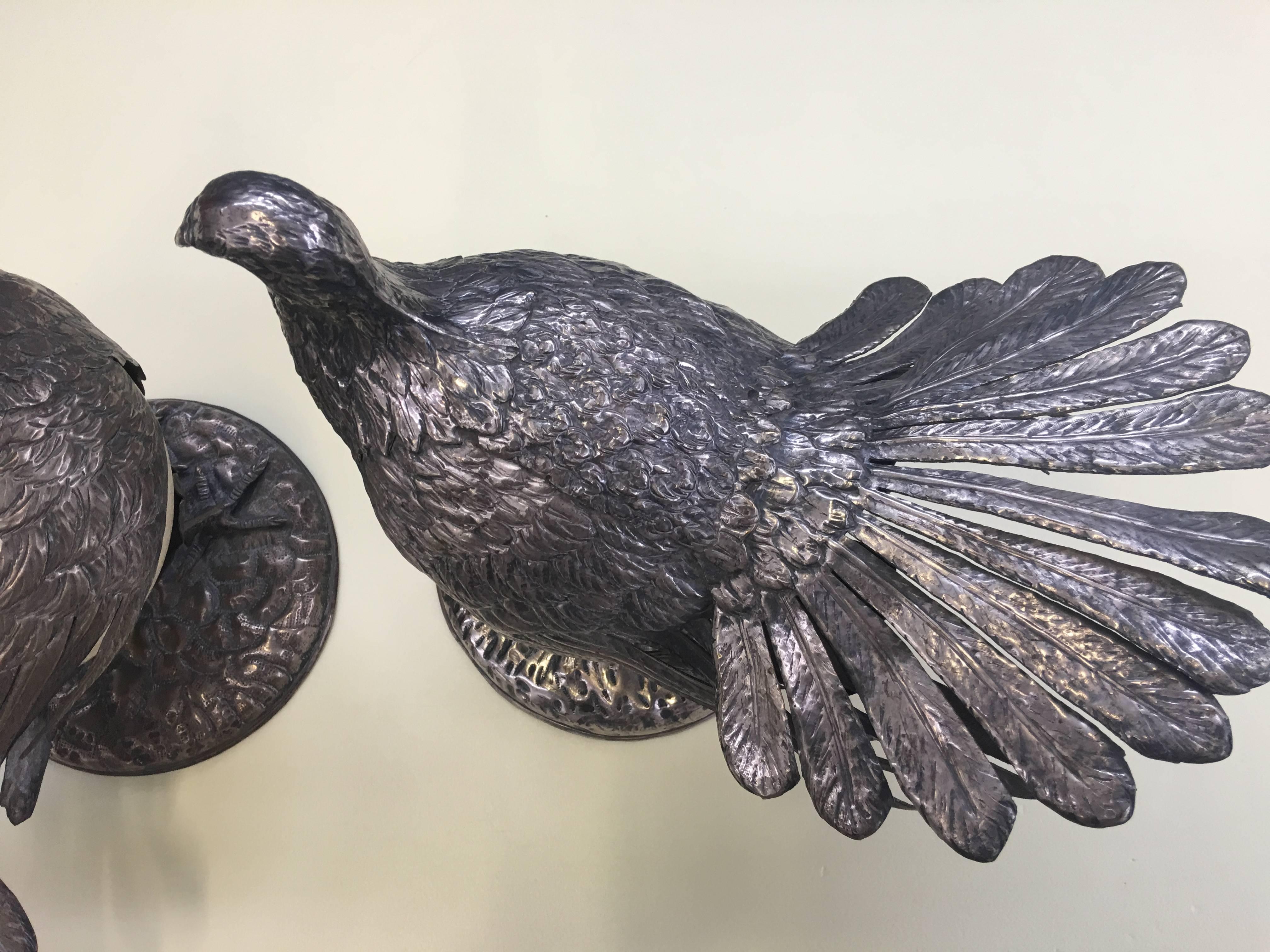 Rare Pair of Doves Signed Gabriella Crespi 2