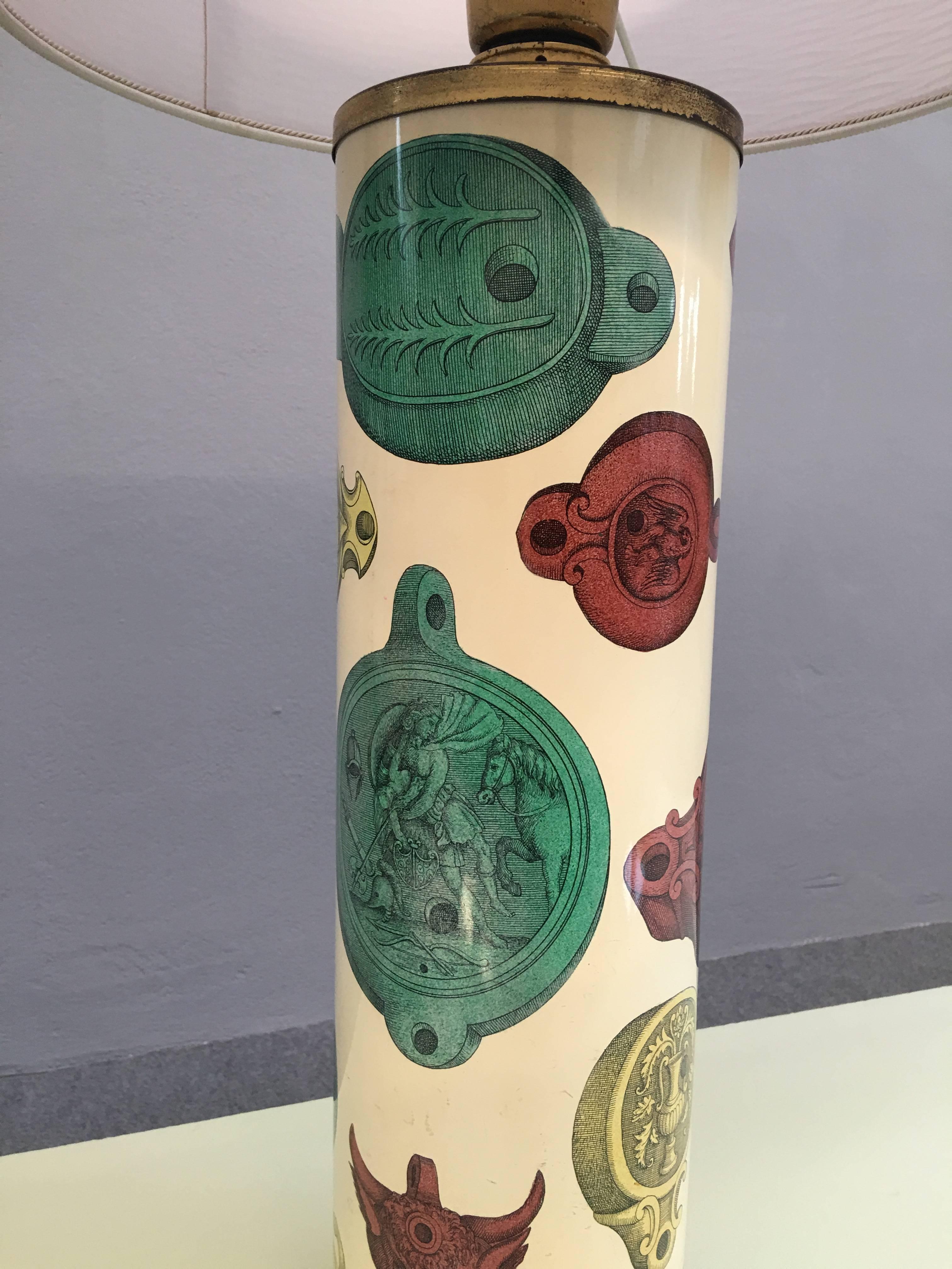 Huge Table Lamp by Piero Fornasetti 1