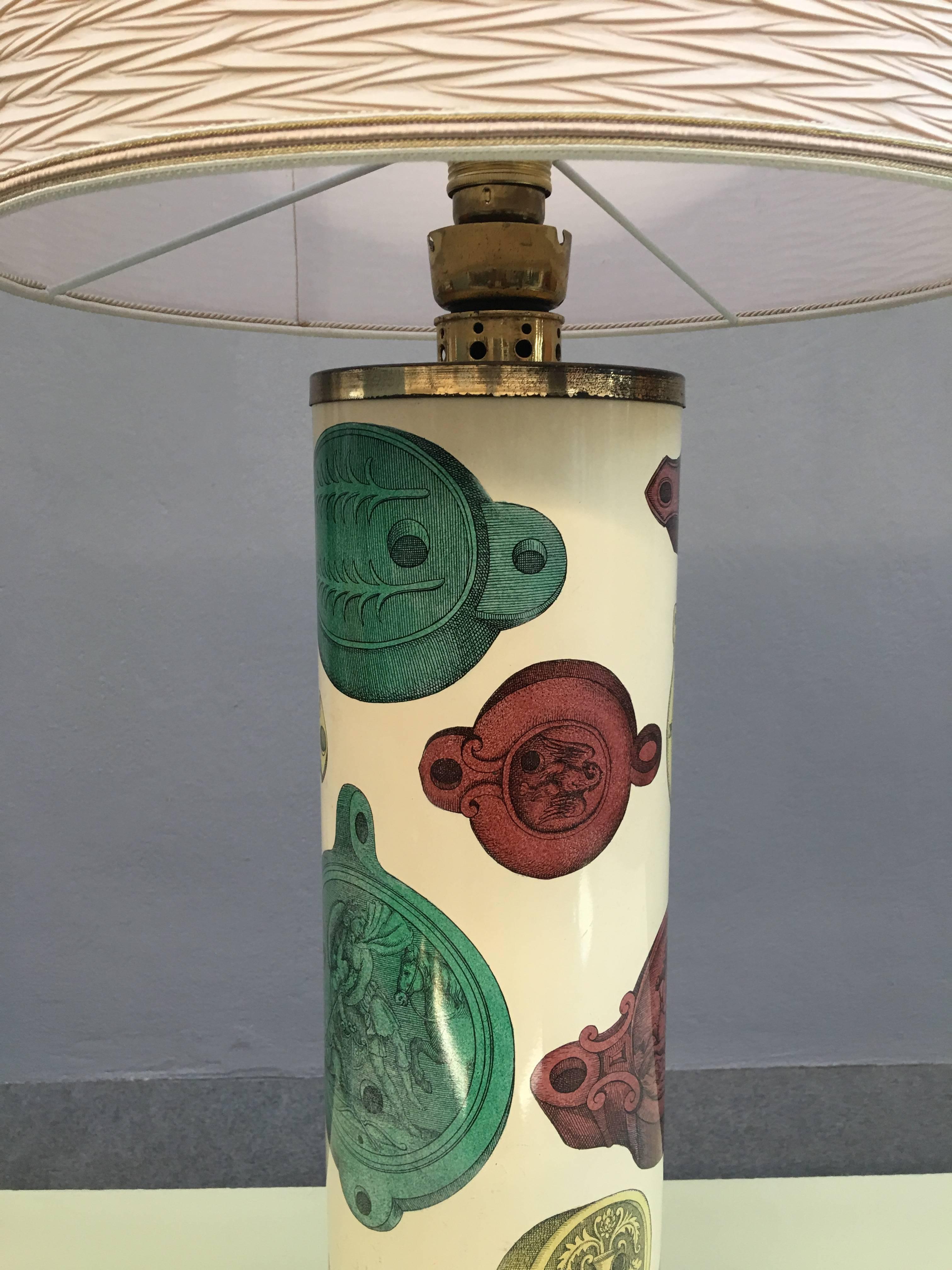 Mid-20th Century Huge Table Lamp by Piero Fornasetti