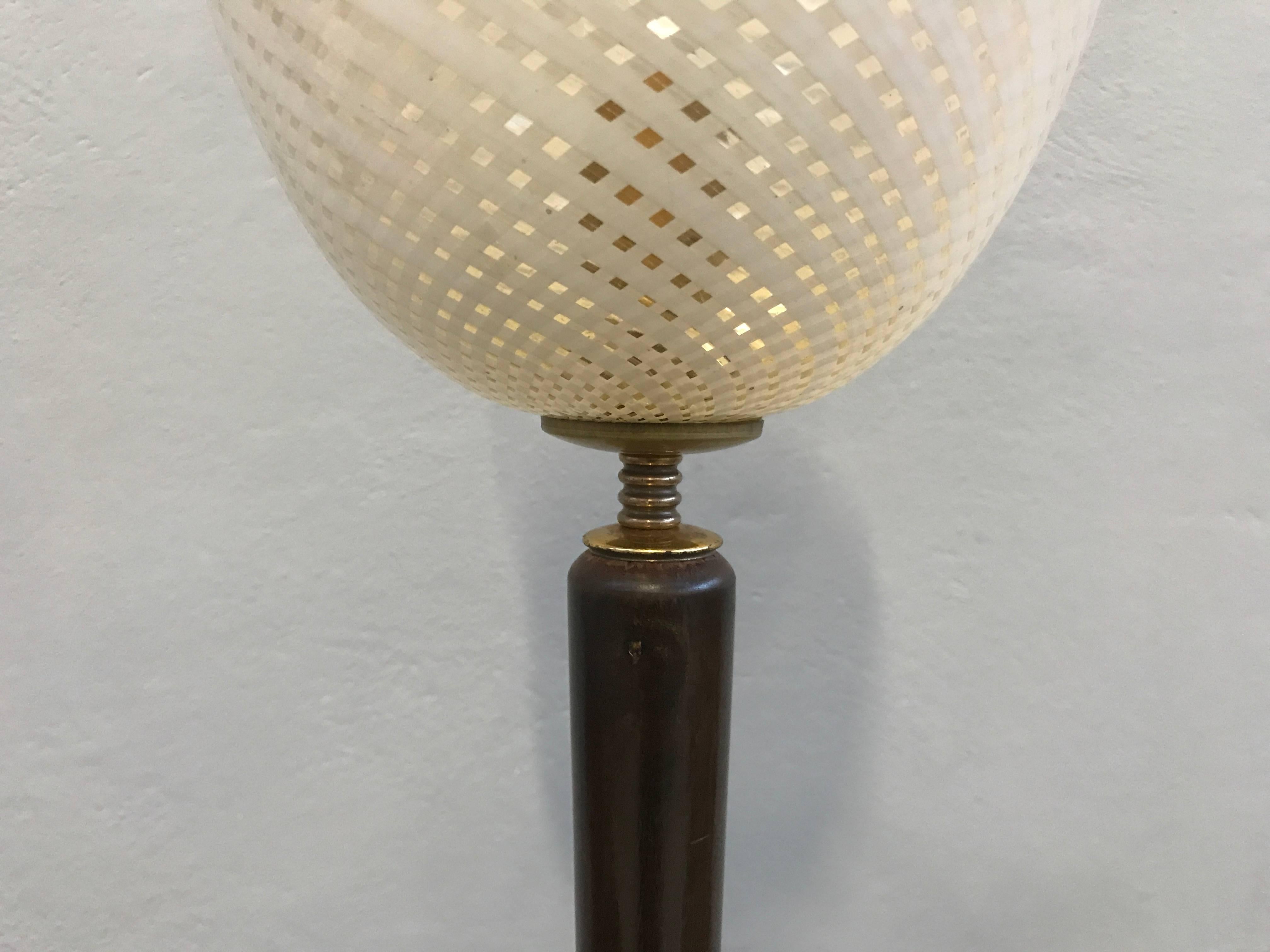 Mid-20th Century Glamorous Floor Lamp Attributed to Osvaldo Borsani