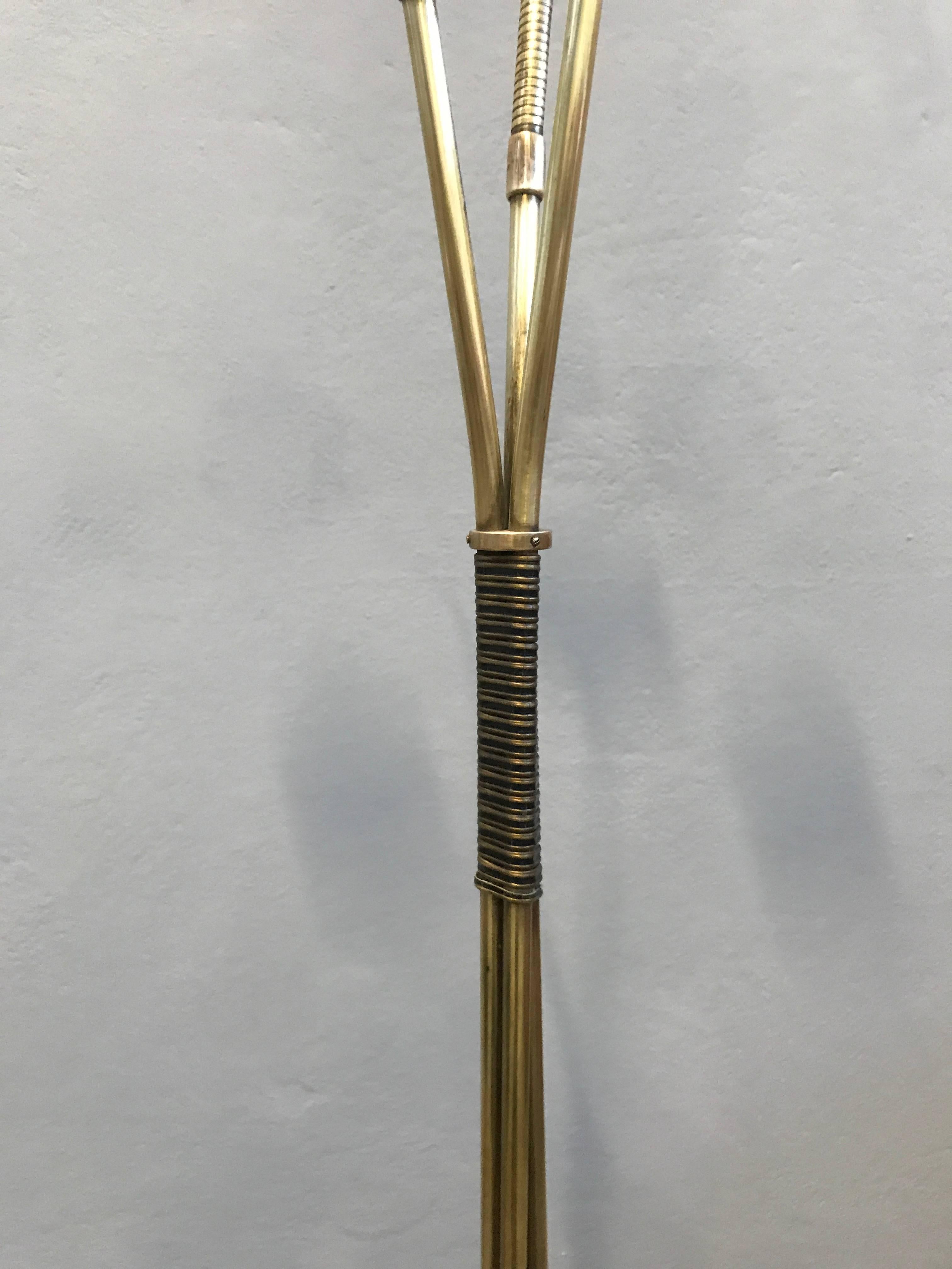 Amazing Stilnovo Style Floor Lamp In Excellent Condition In Piacenza, Italy