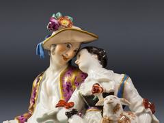 Group of Shepherd Lovers, Meissen, 1742