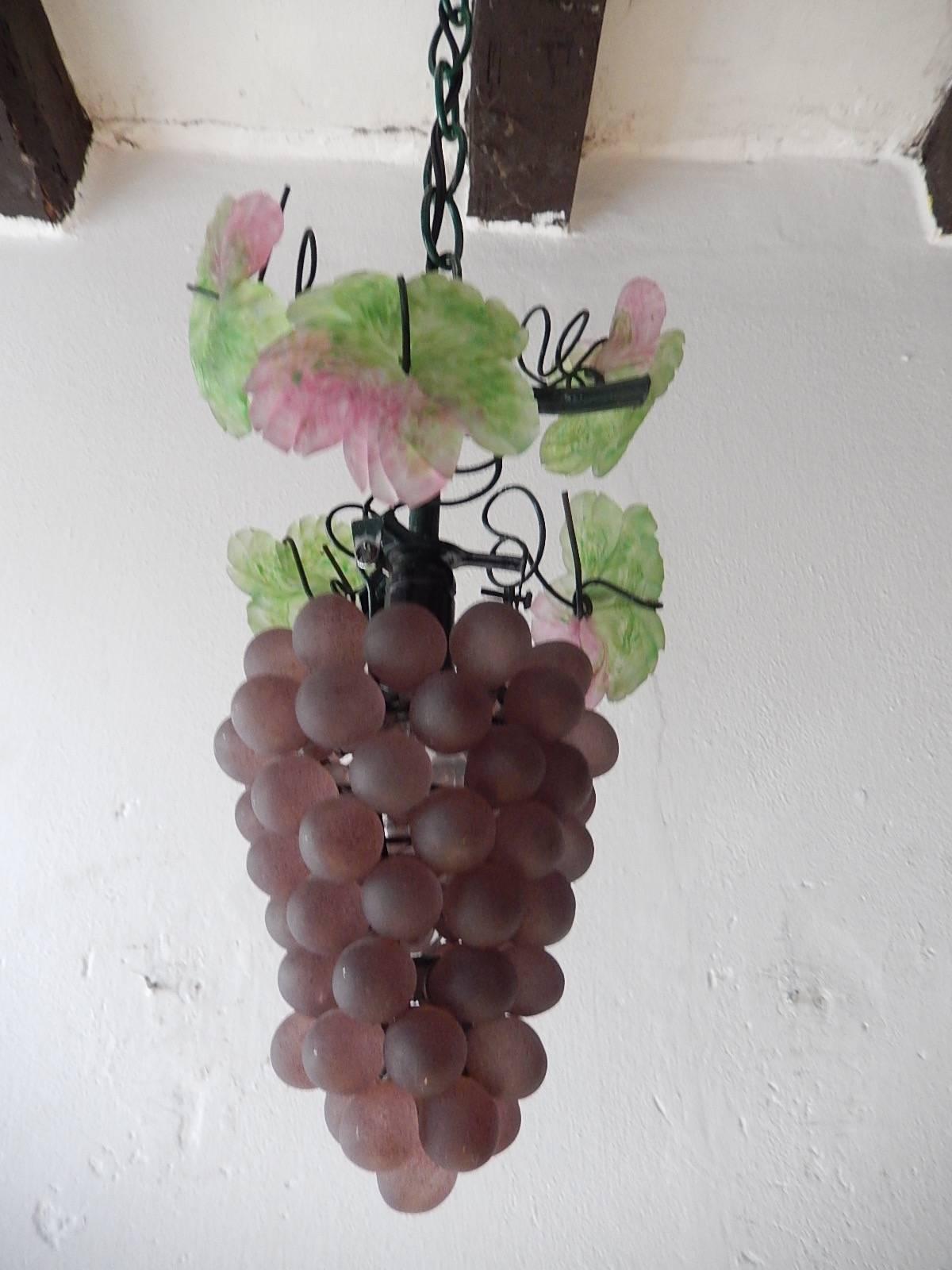murano glass grape chandelier