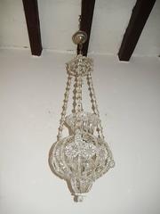 1920 French Maison Bagues Style Crystal Lantern Chandelier