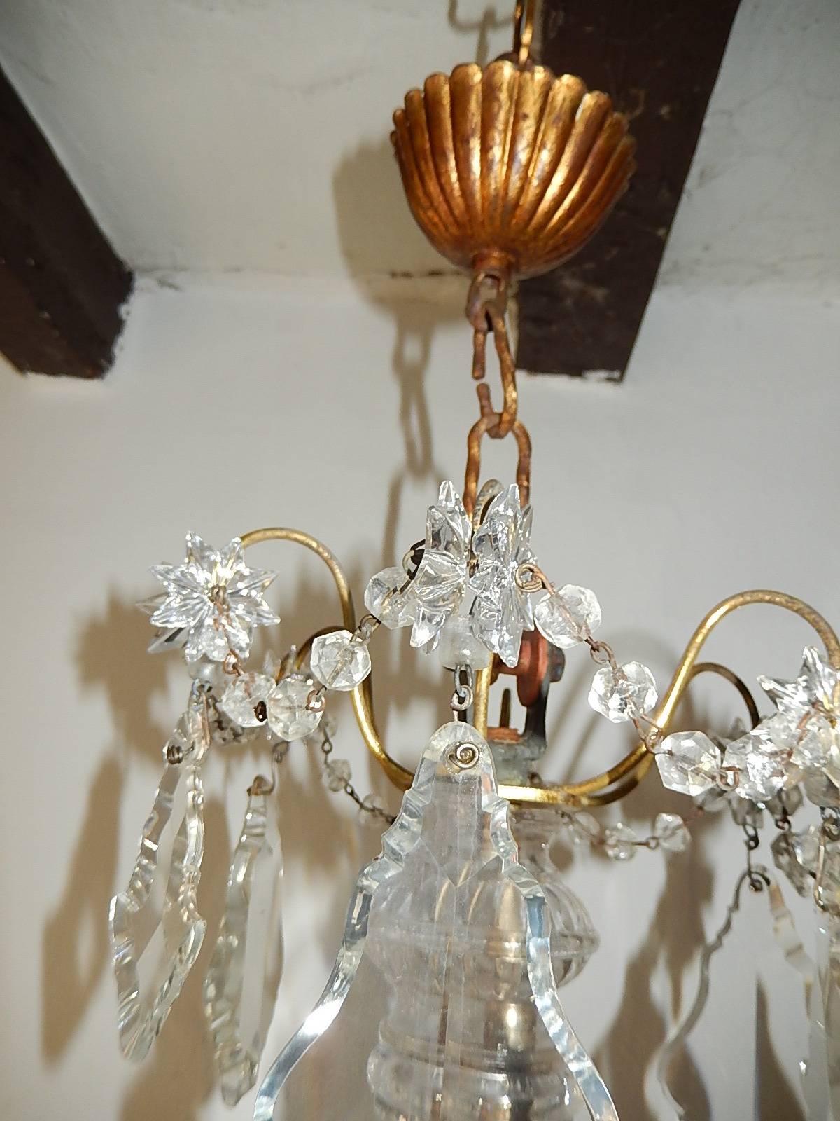 French Crystal Baccarat Style Grape Cluster Chandelier For Sale 2