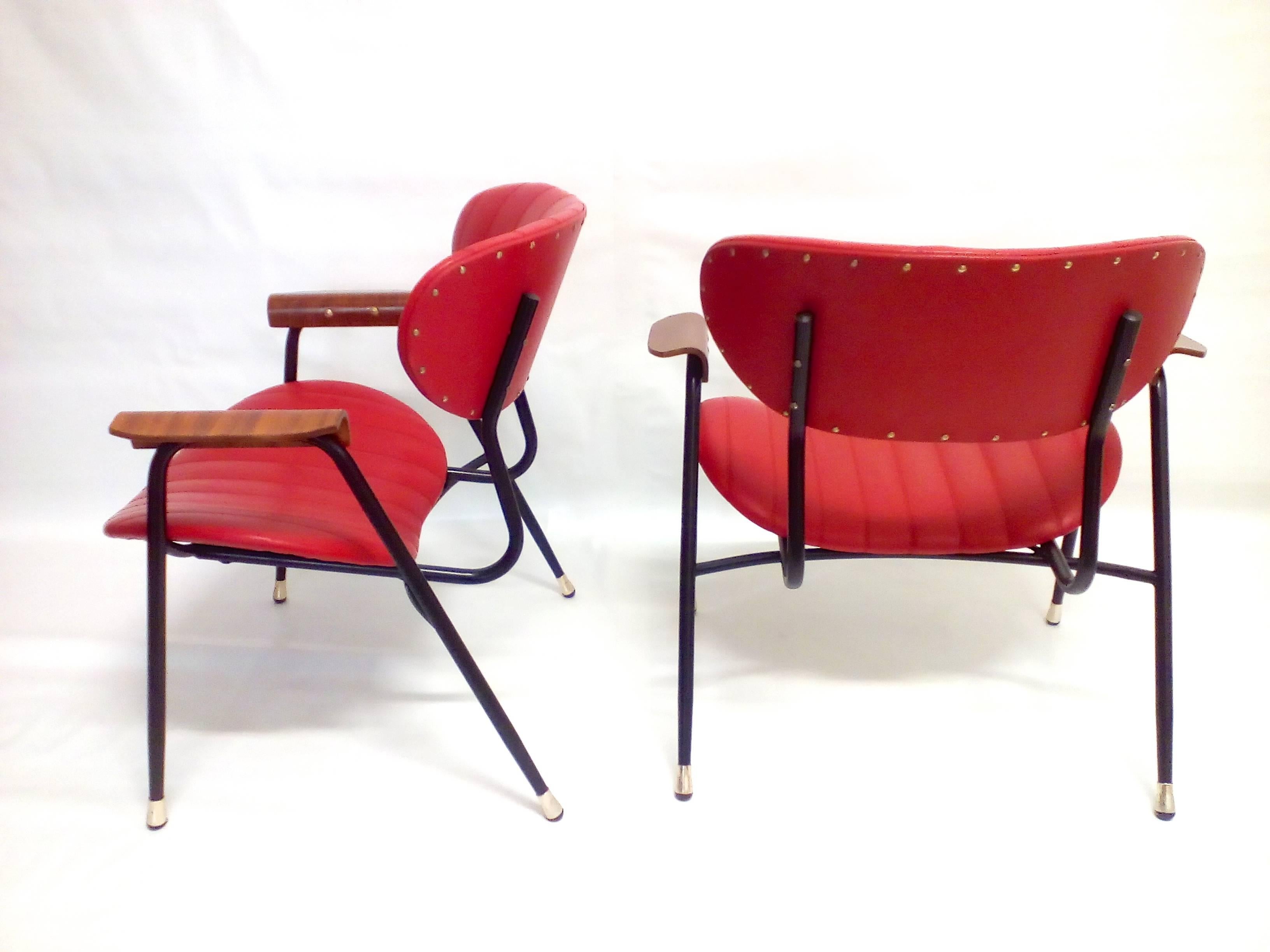 Pair of Italian Armchairs In Excellent Condition For Sale In Hem, NL