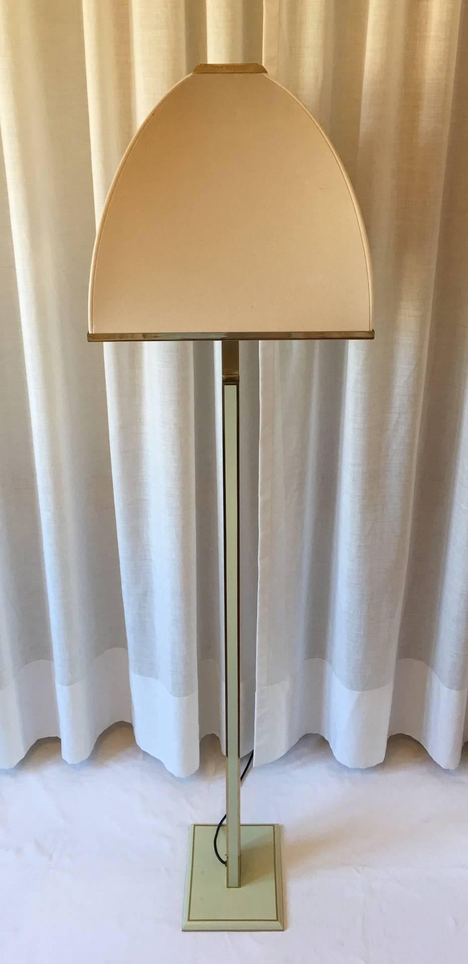 Italian Romeo Rega Brass Floor Lamp For Sale