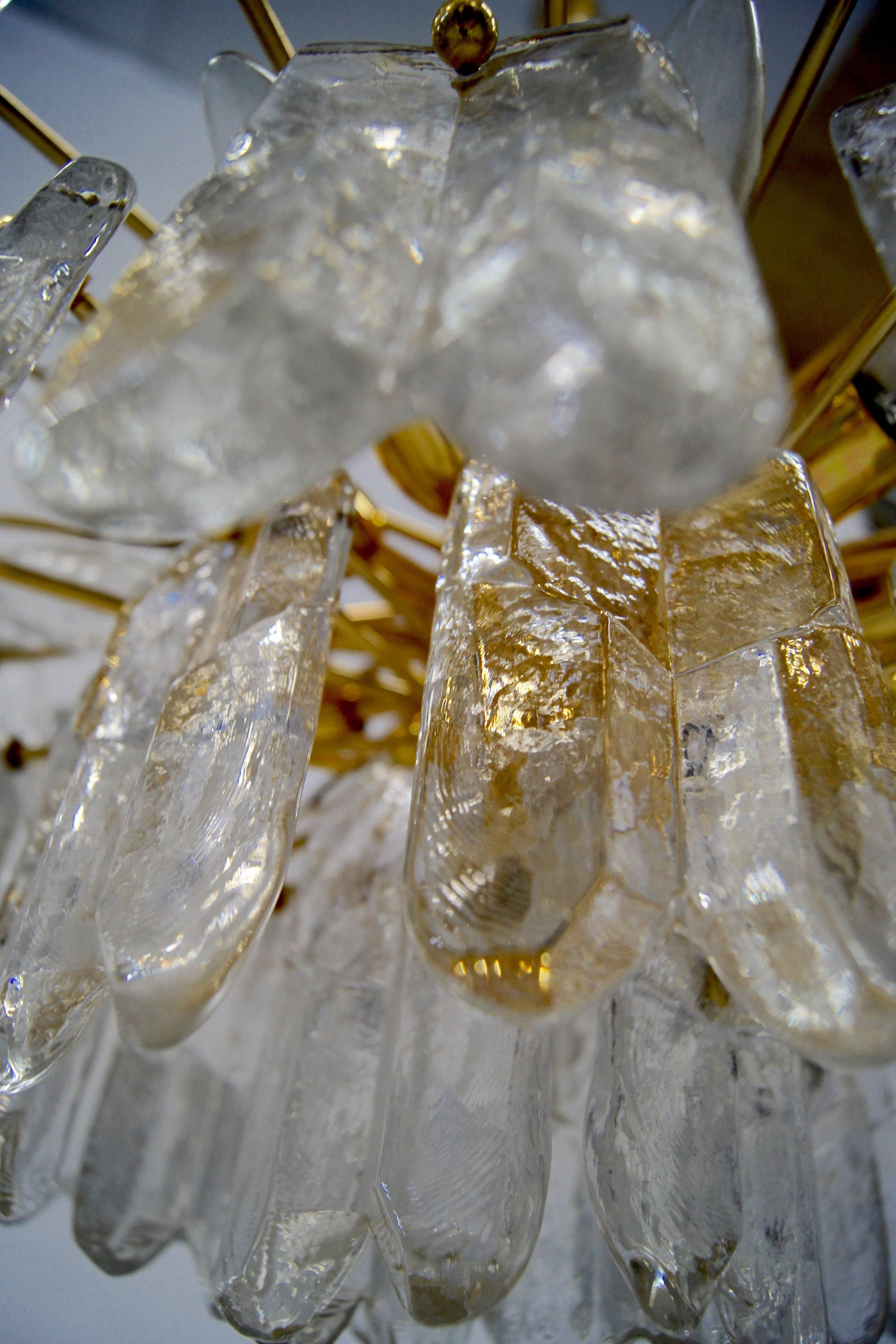 Crystal and Gold Kalmar Palazzo Chandelier For Sale 2