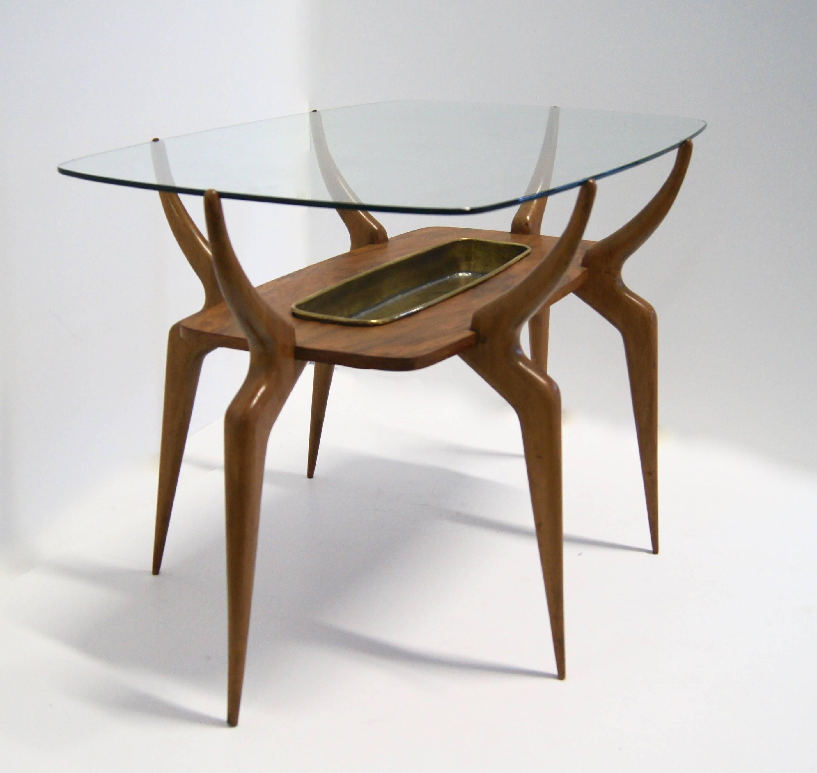 20th Century Italian Spider-Leg Cocktail Table Attributed to Ico Parisi