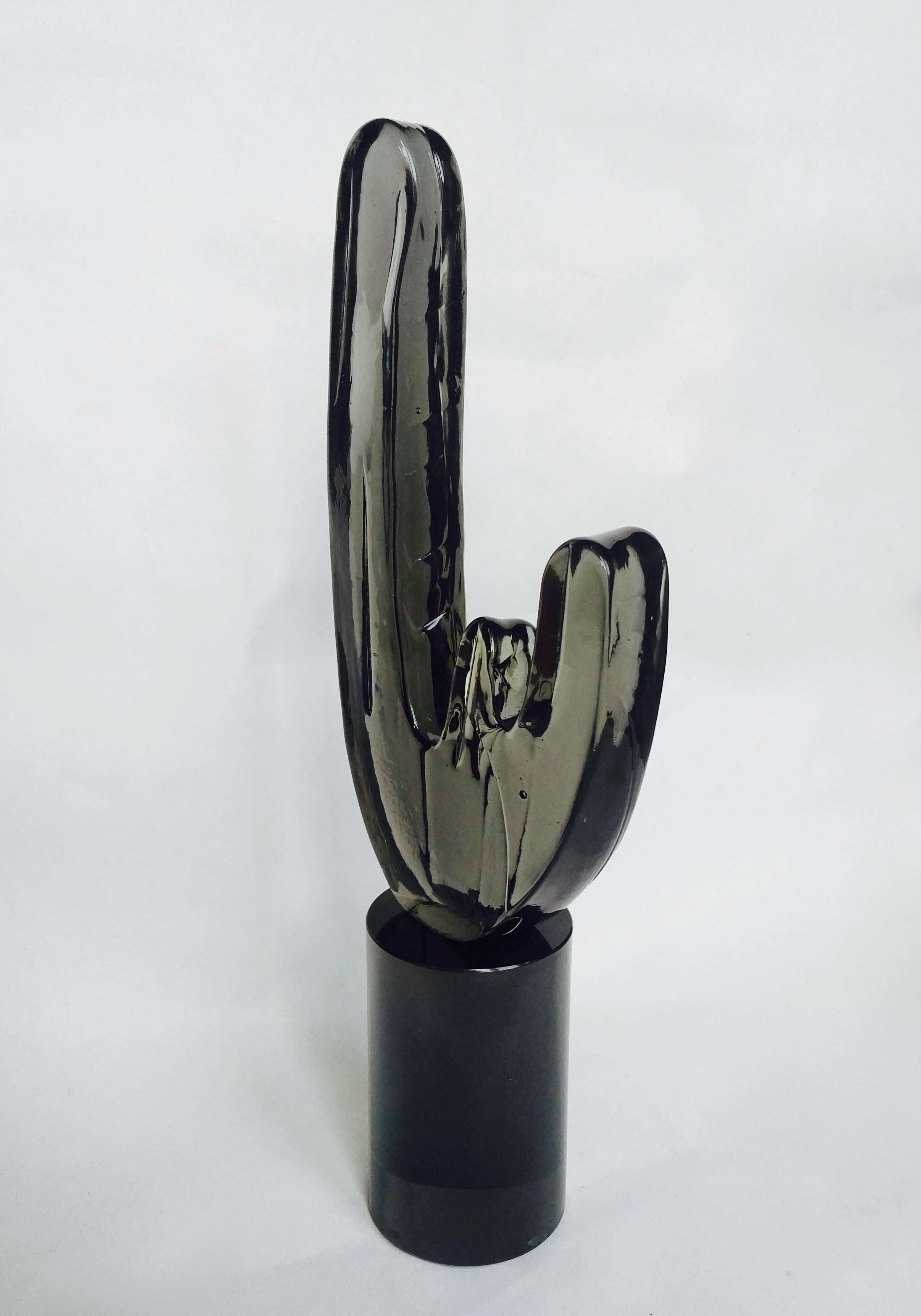 Italian Livio Seguso Glass Abstract Sculpture For Sale
