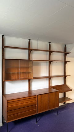 “Cado” Modular Teak Wall Unit/Room Divider by Poul Cadovius, Denmark, 1960s