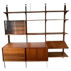 “Cado” Modular Teak Wall Unit/Room Divider by Poul Cadovius, Denmark, 1960s