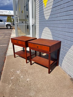 Coppia di comodini vintage degli anni ’60, in stile Mid-Century, di Jack Cartwright