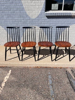 Lot de 4 chaises de salle à manger Fanett, dans le style d’Ilmari Tapiovaara, vers 1960
