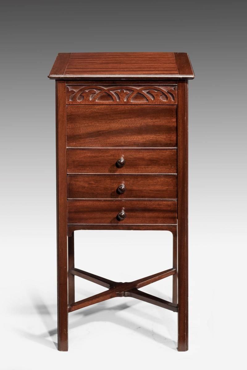 English Mid-20th Century Mahogany Work Table