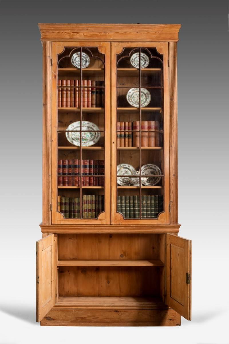 English George III Period Pine Bookcase