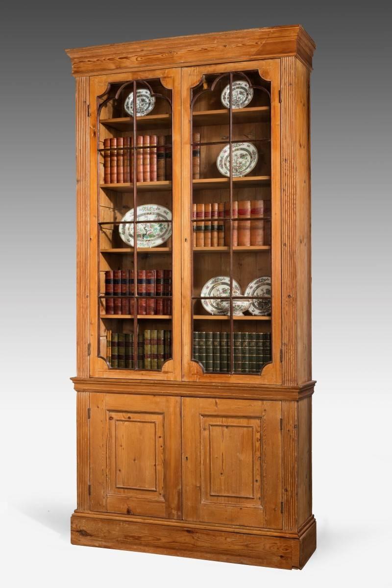 Woodwork George III Period Pine Bookcase