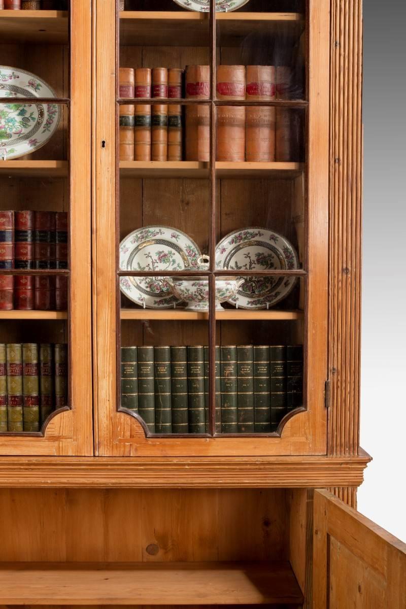 George III Period Pine Bookcase In Good Condition In Peterborough, Northamptonshire