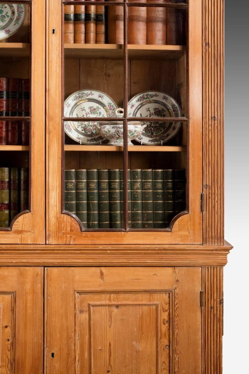 18th Century George III Period Pine Bookcase