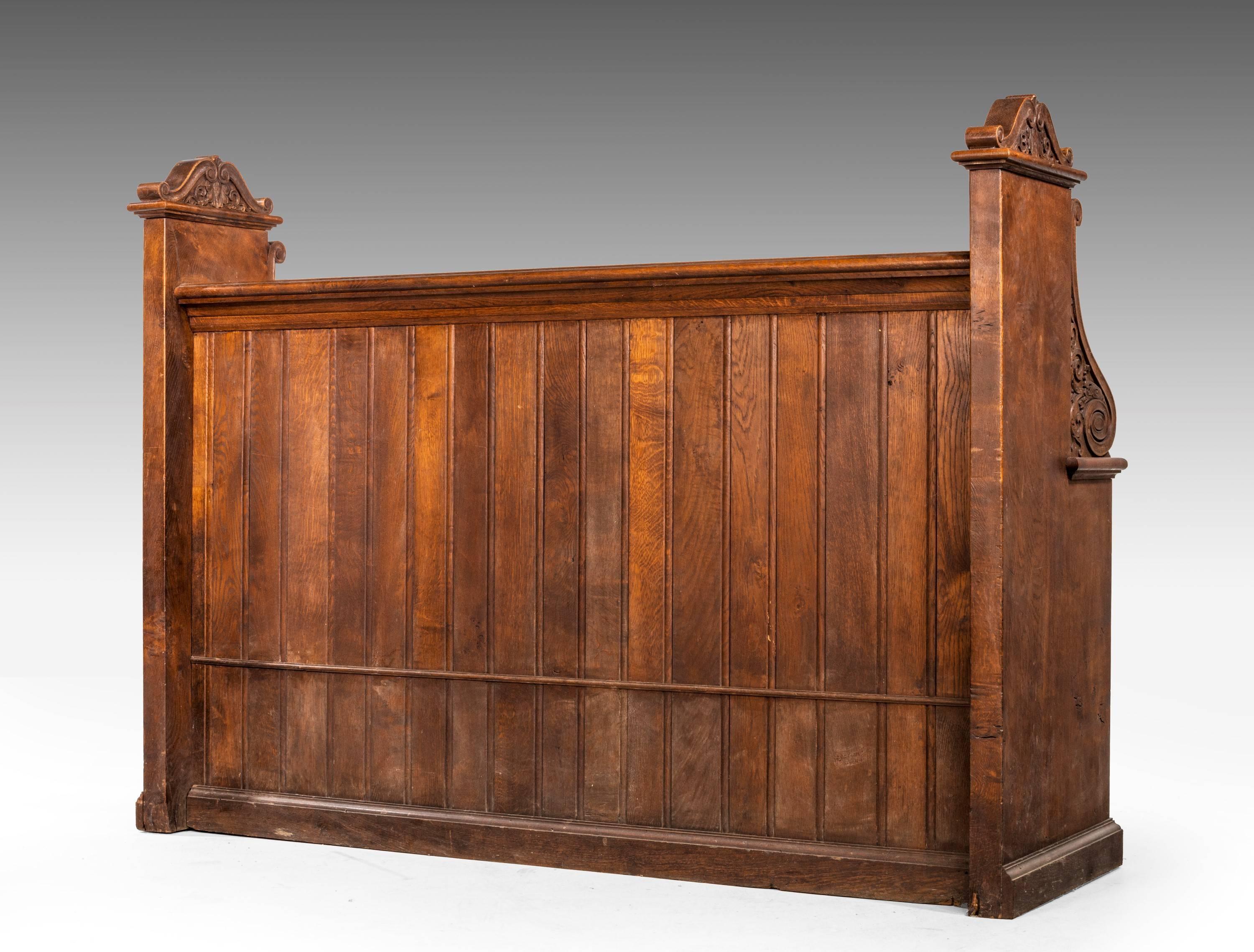 Late 19th Century Gothic Oak Pews 2