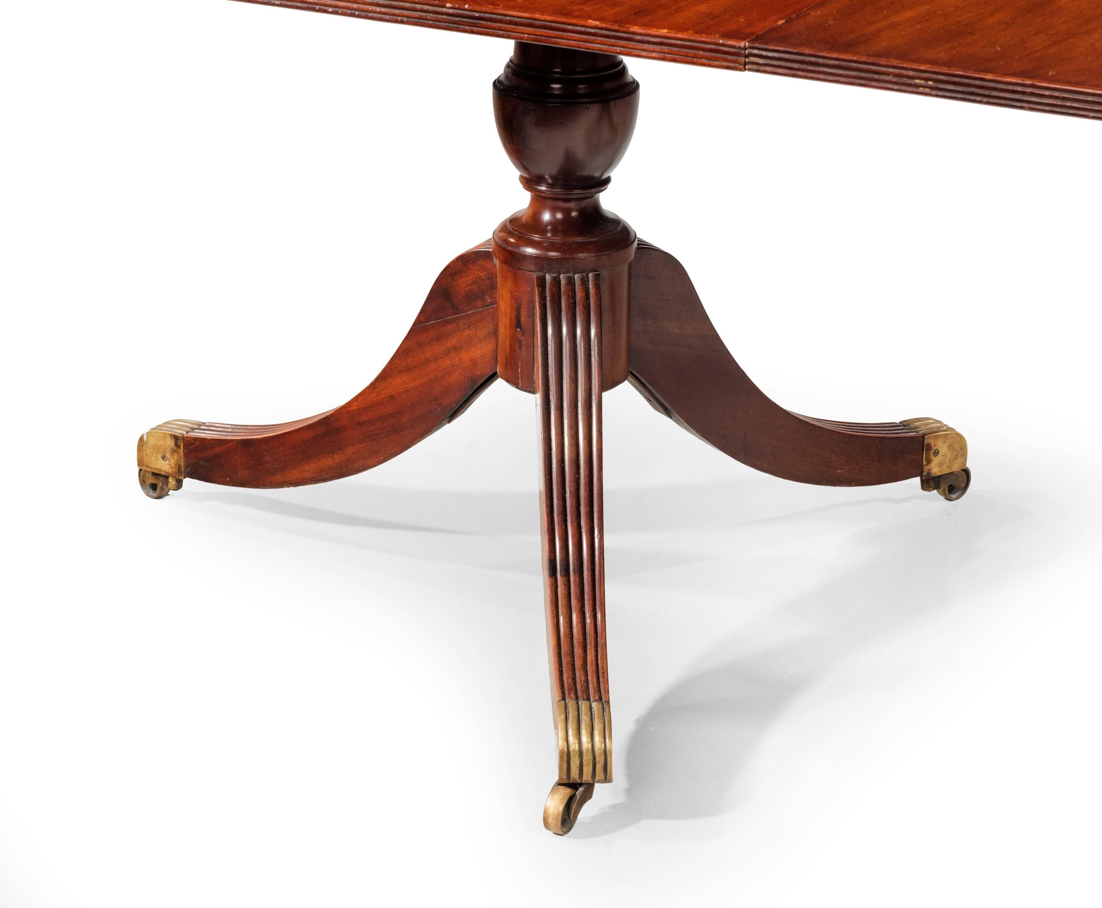 Regency Period Two Pillar Dining Table 1