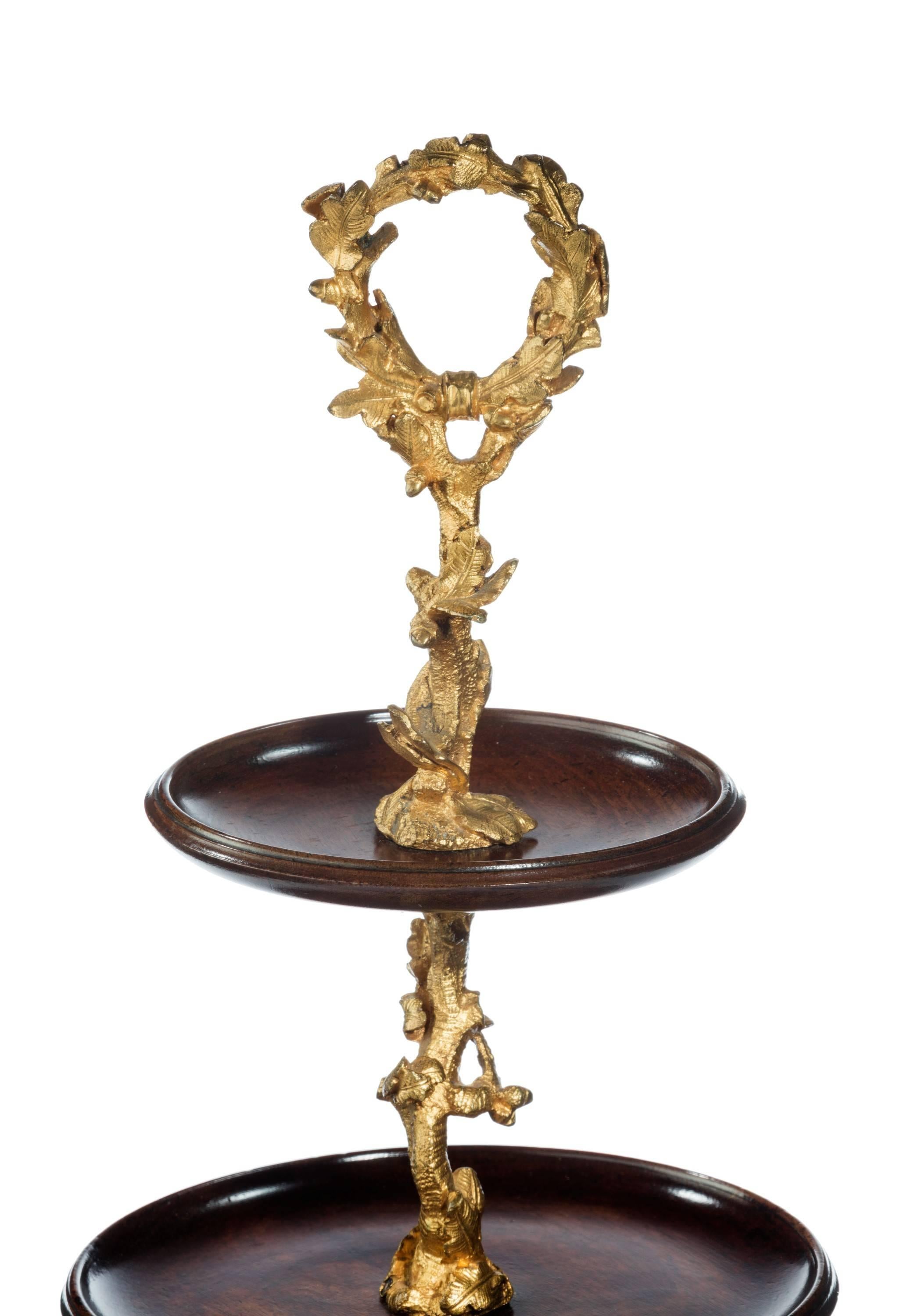 English Late 19th Century Three-Tier Table Top Stand