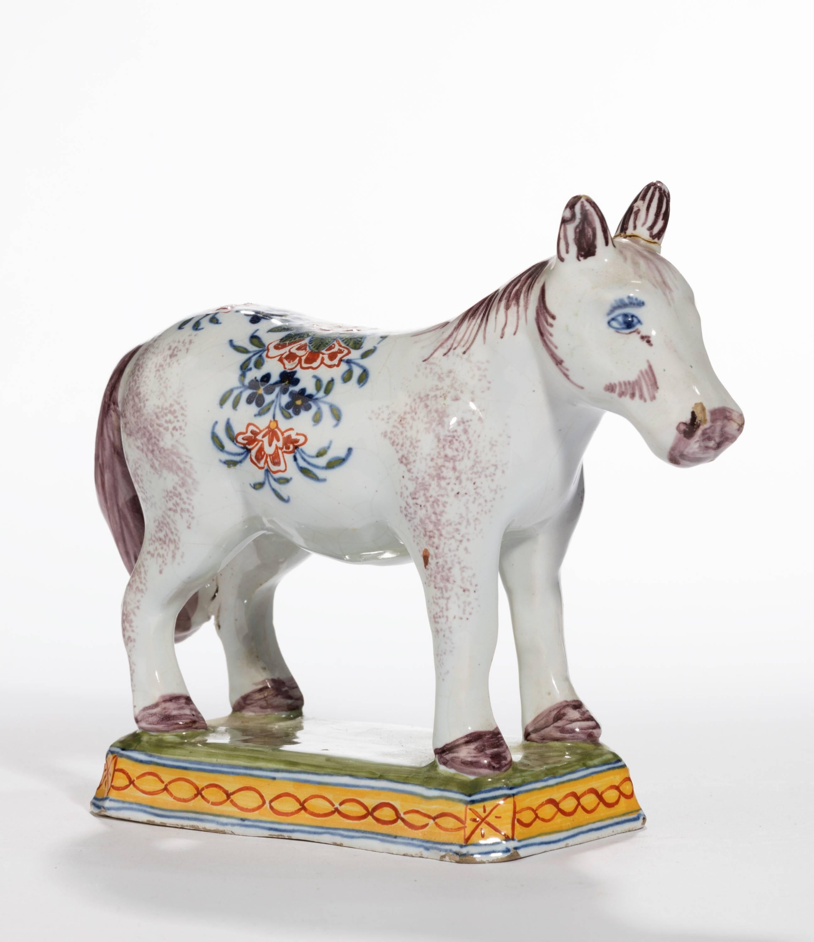 A small faïence model of a horse. Excellent overall condition.