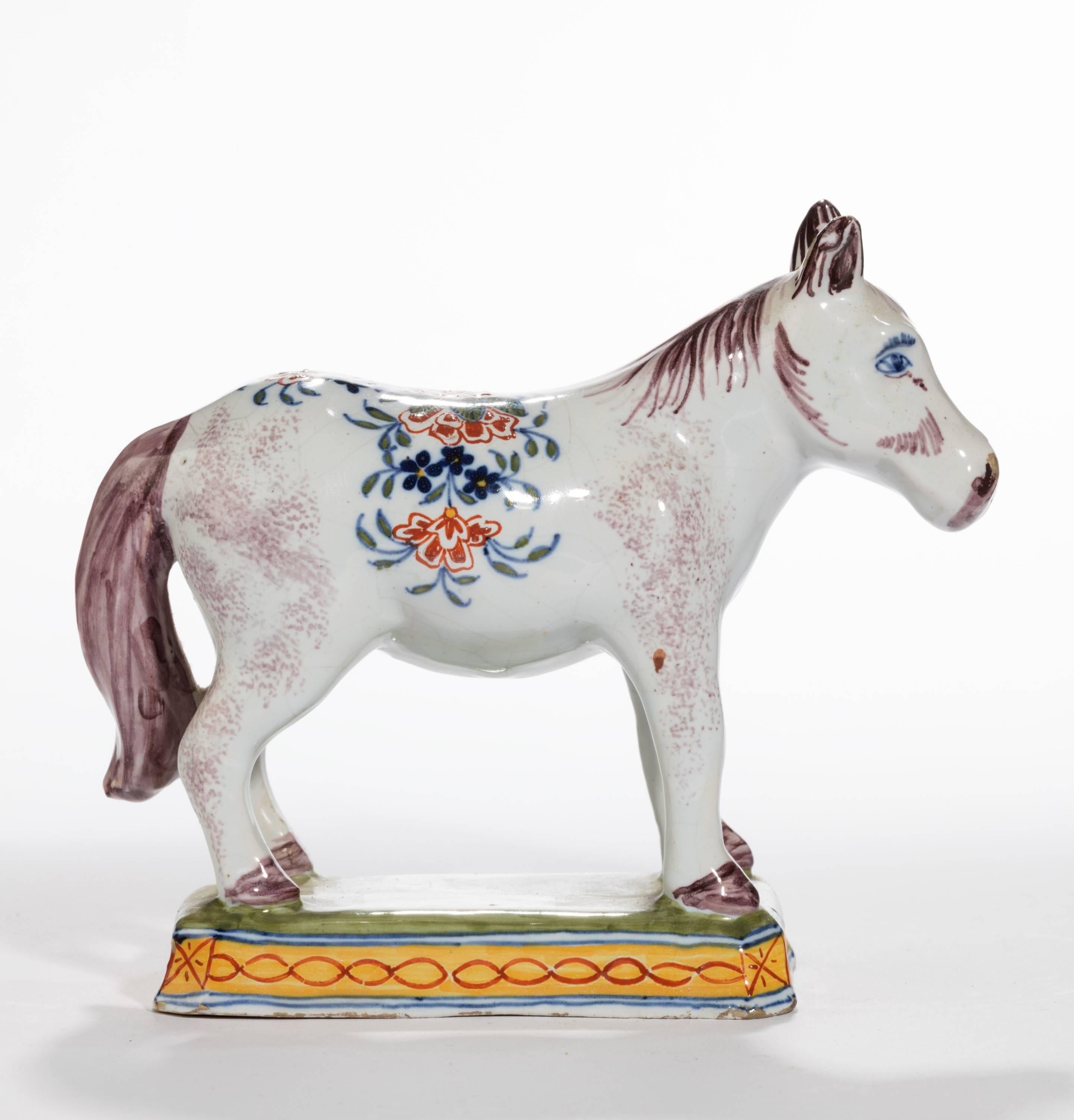 English Late 19th Century Faïence Model of a Horse