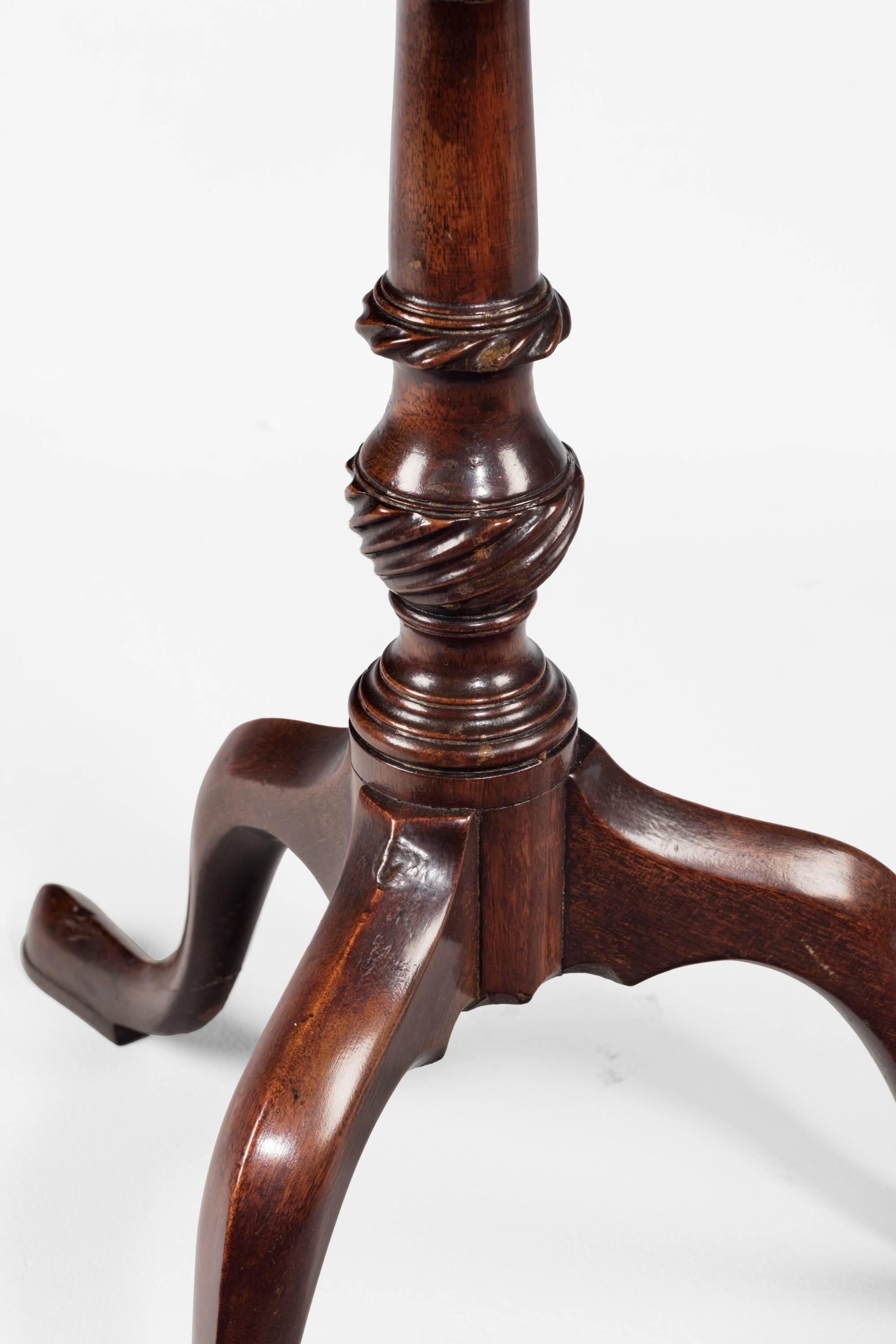 English Late 19th Century Small Mahogany Tilt Table For Sale