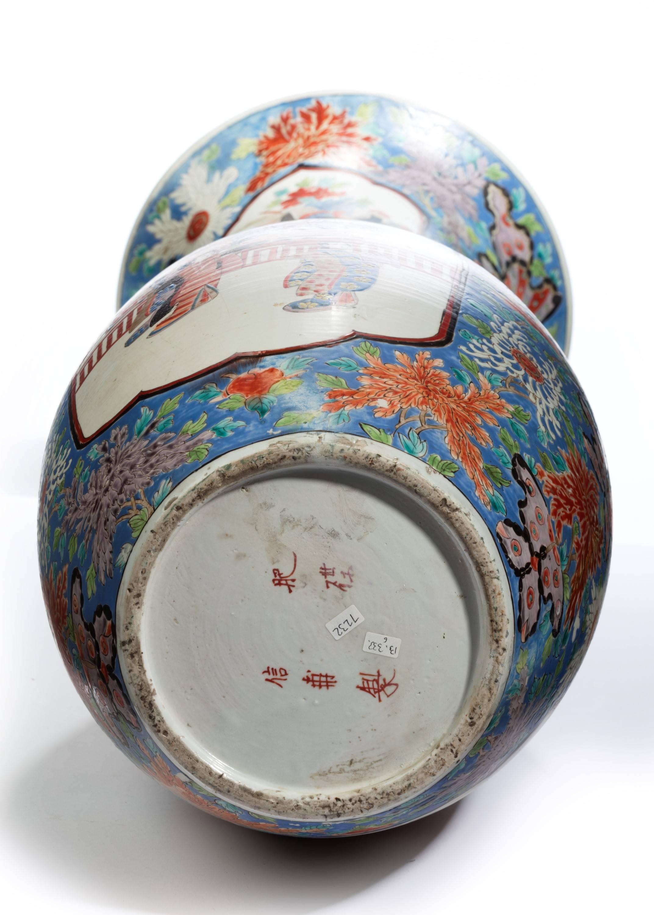 Late 19th Century Massive Oriental Waisted Vase 2
