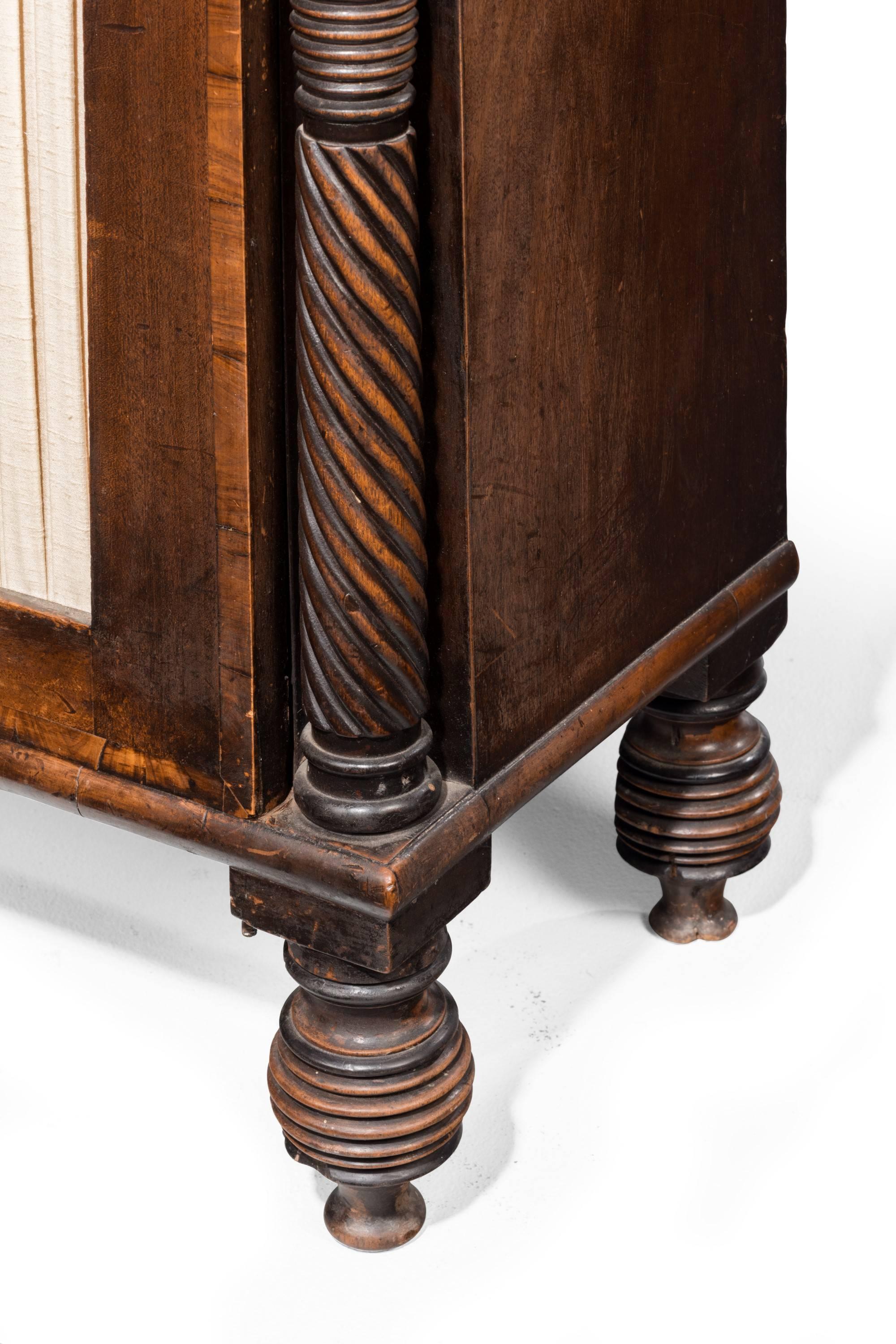 19th Century Regency Period Mahogany Crossbanded Side Cabinet