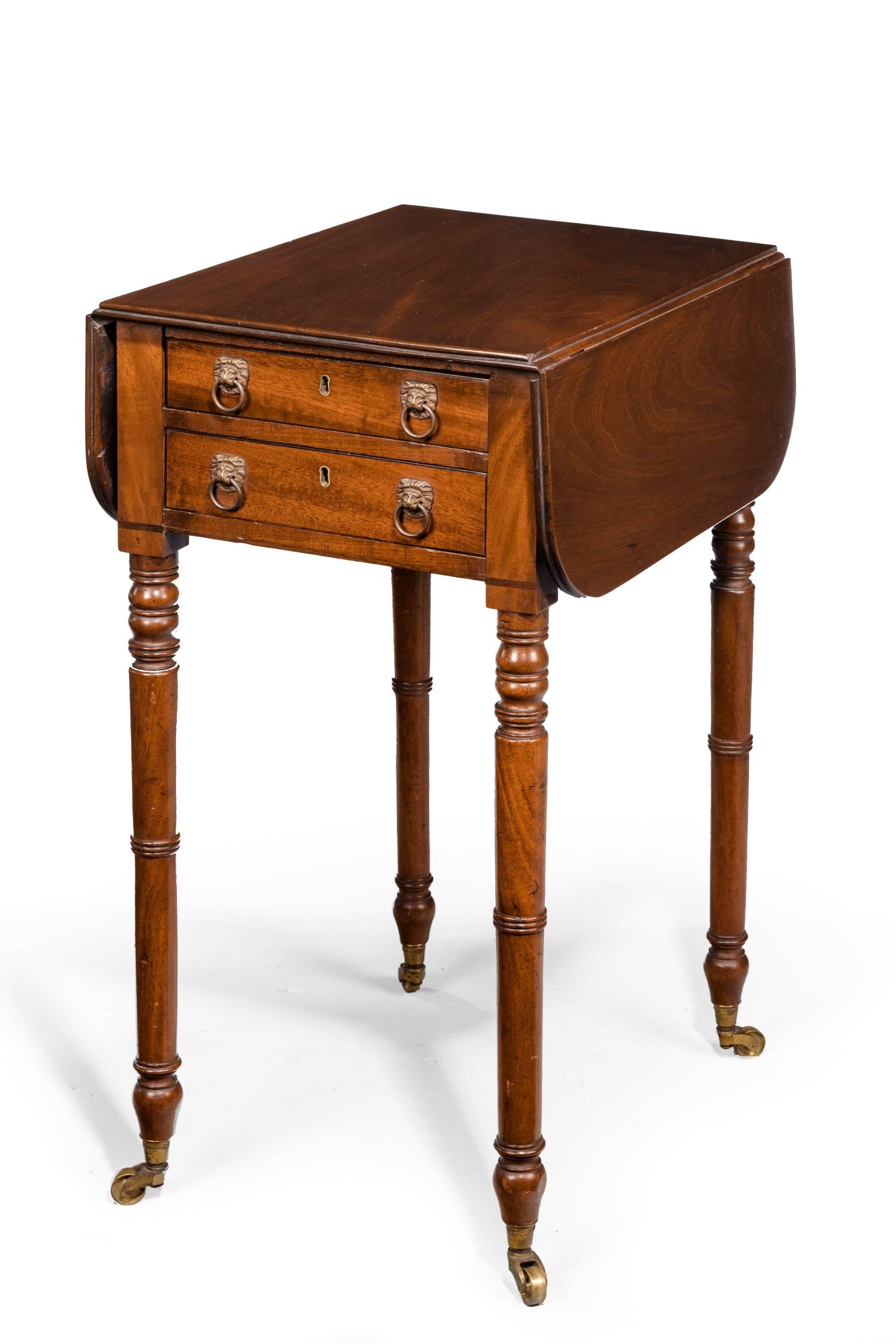 English George III Period Mahogany Pembroke Table