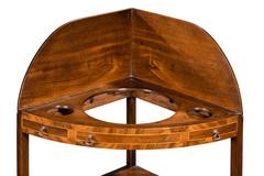 George III Period Mahogany Corner Wash Stand
