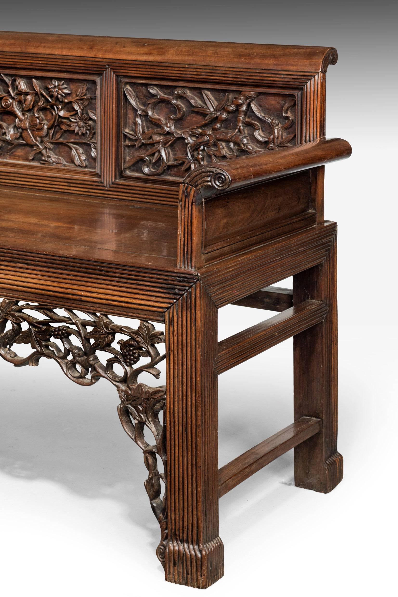 Mid-19th Century Chinese Hardwood Sofa 1