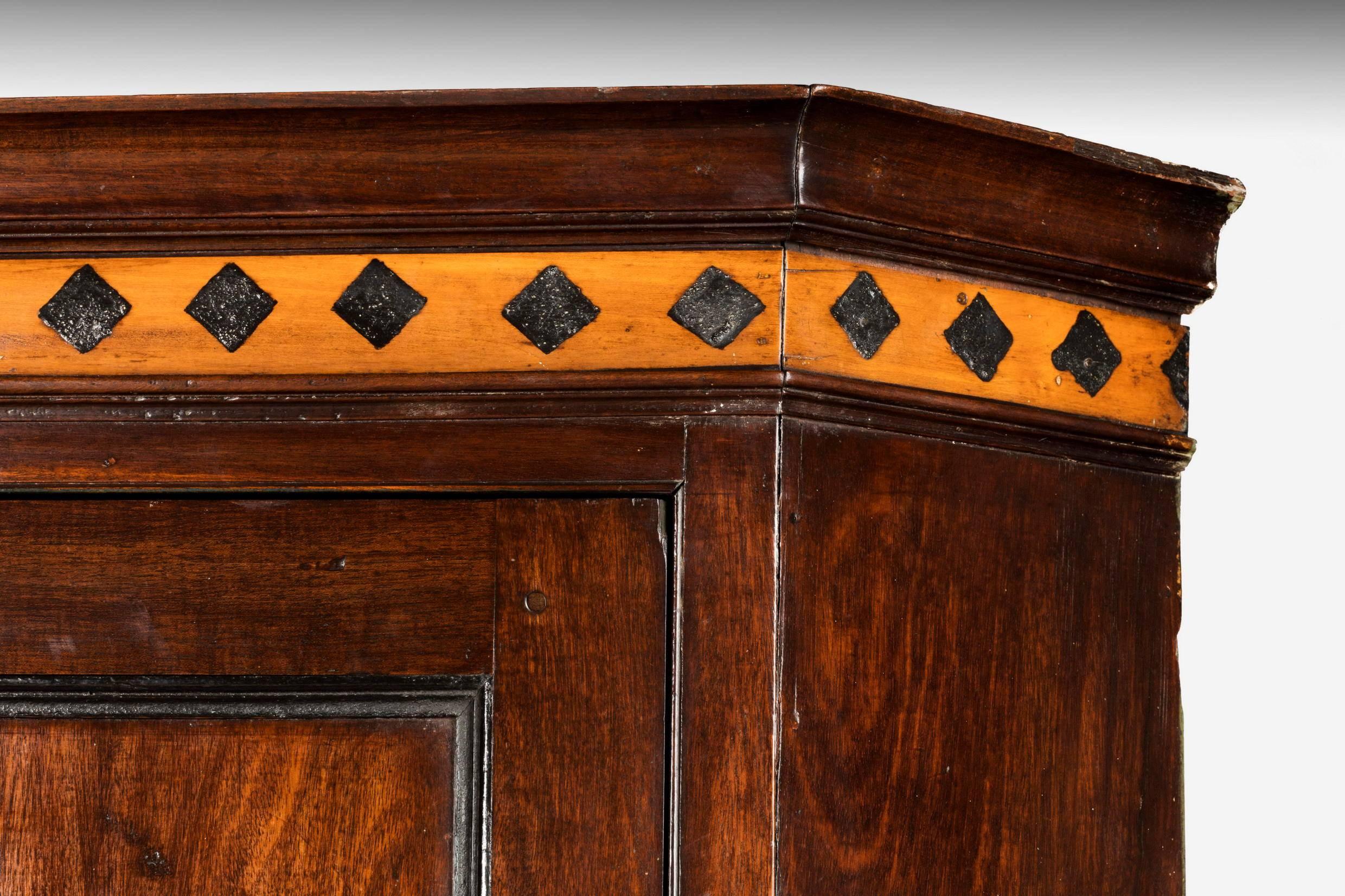 18th Century George III Period Mahogany Double Corner Cupboard