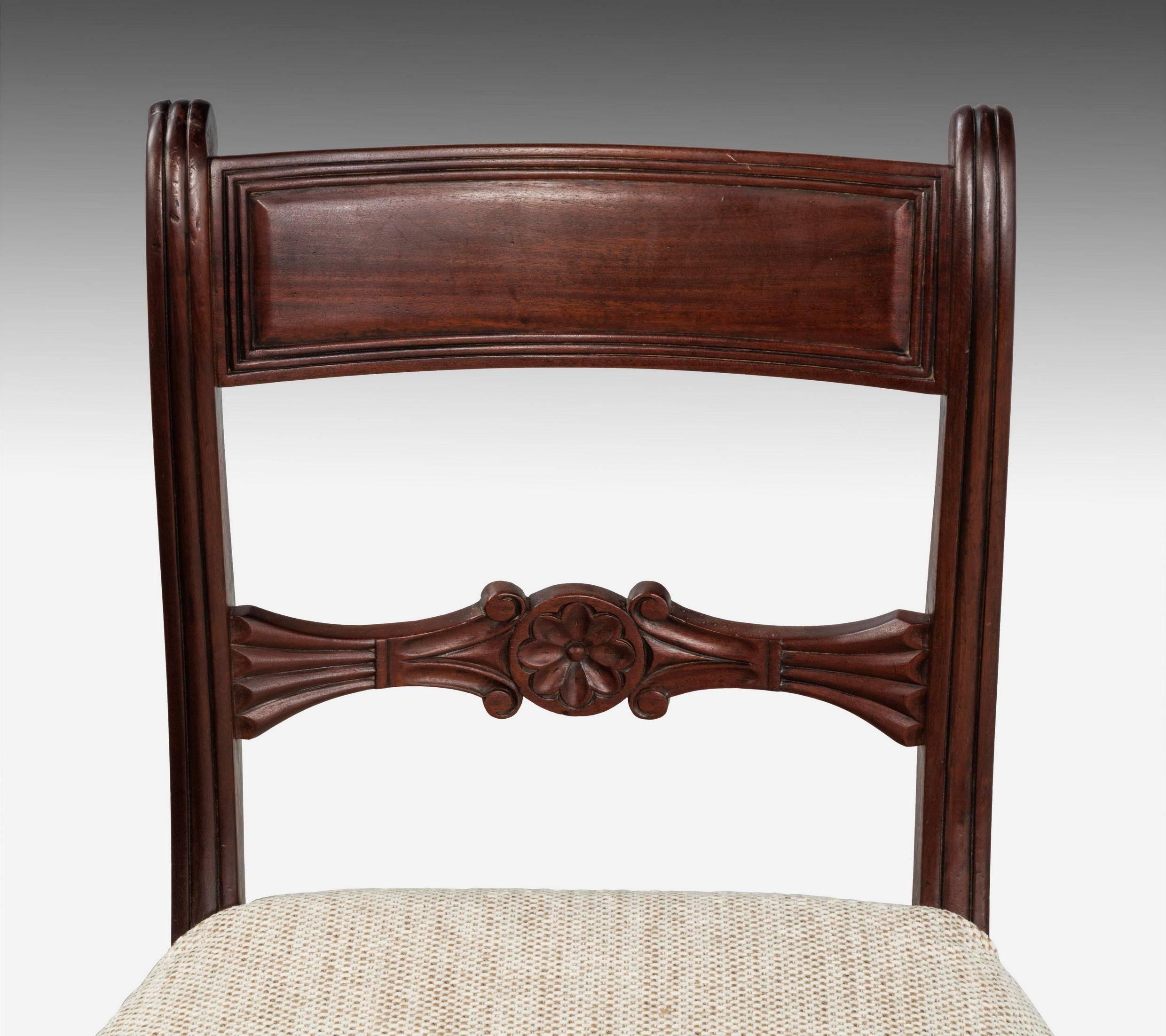 Set of Eight Regency Period Mahogany Chairs 1