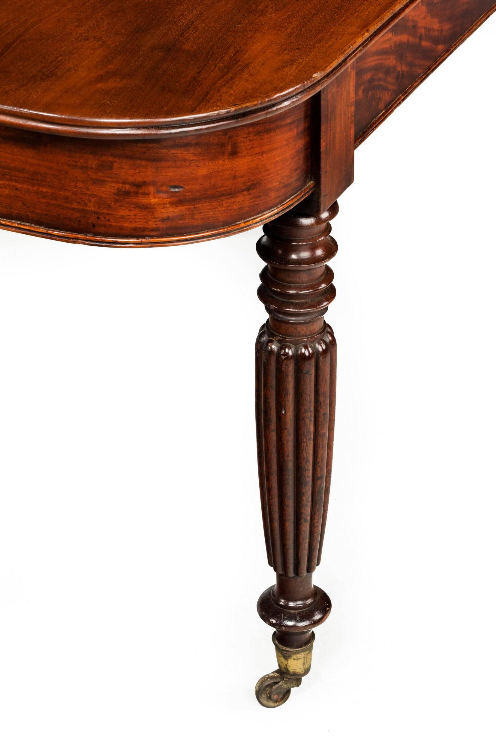 Late Regency Mahogany Two-Section Dining Table 2