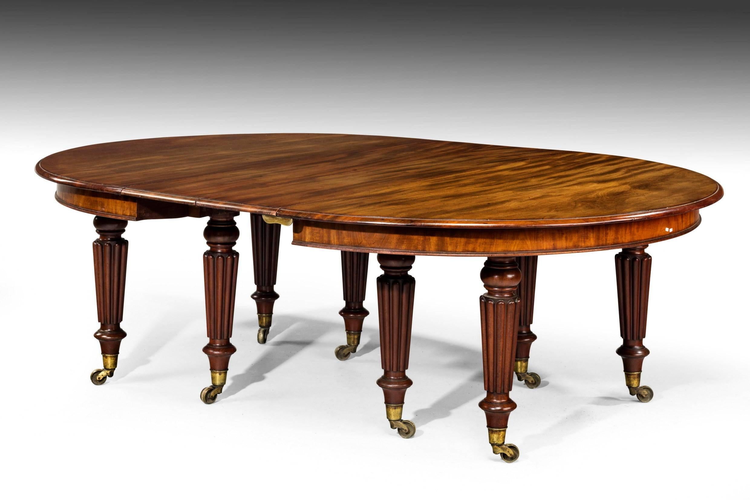 William IV Period Mahogany Dining Table In Excellent Condition In Peterborough, Northamptonshire