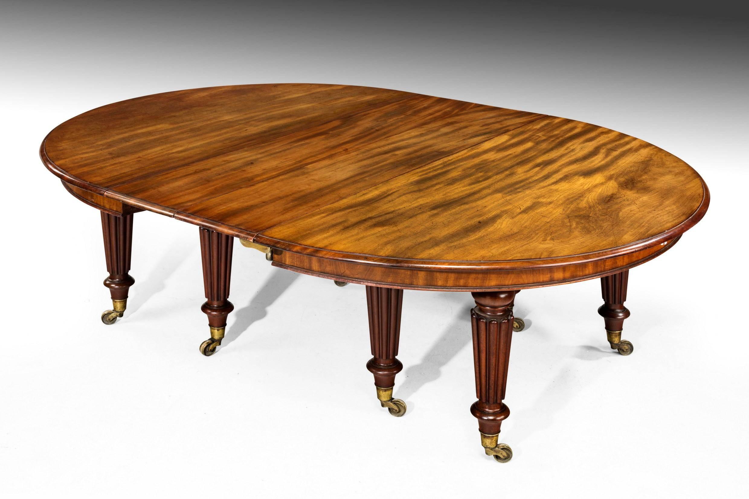 19th Century William IV Period Mahogany Dining Table