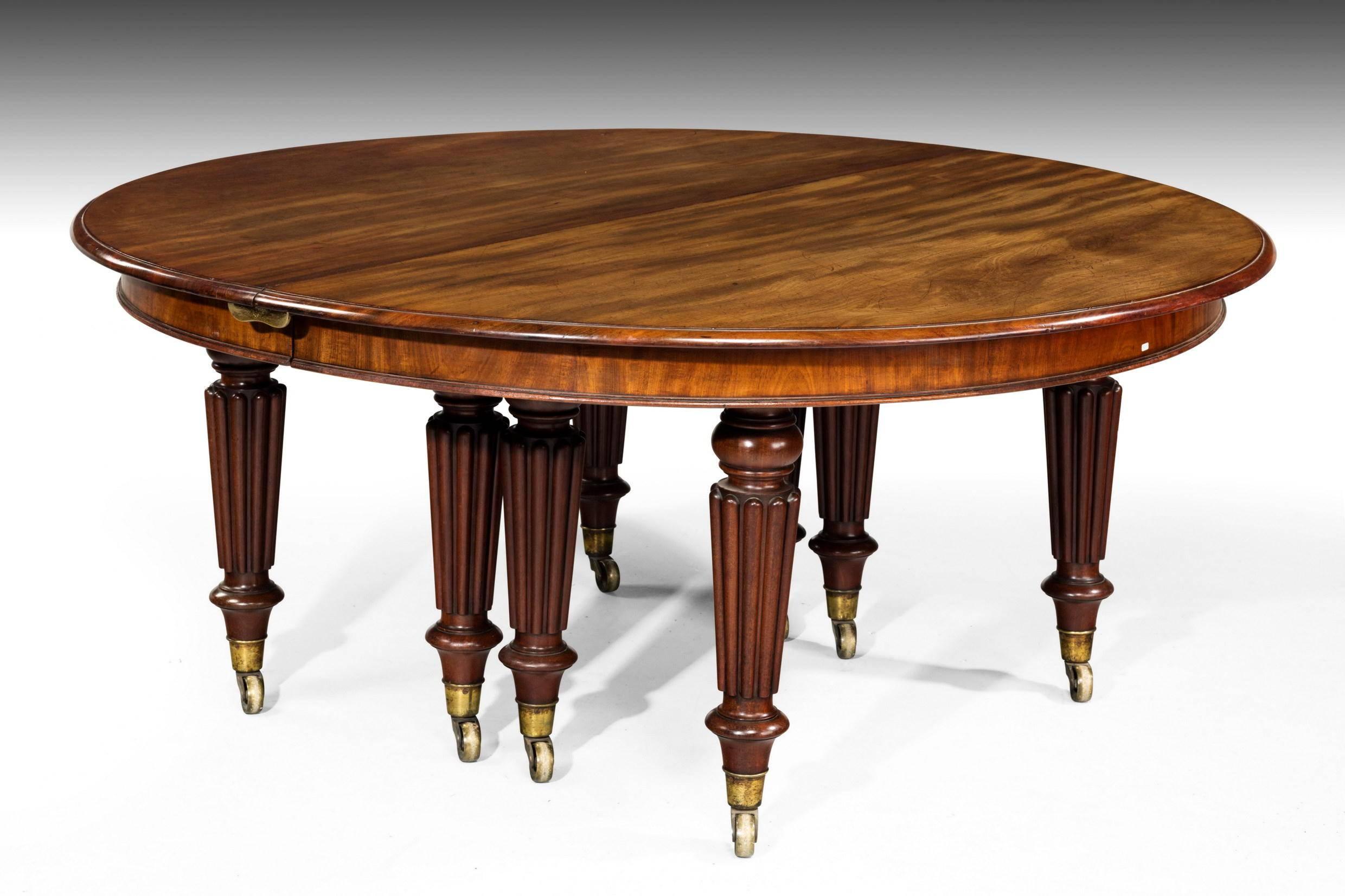 William IV Period Mahogany Dining Table 1