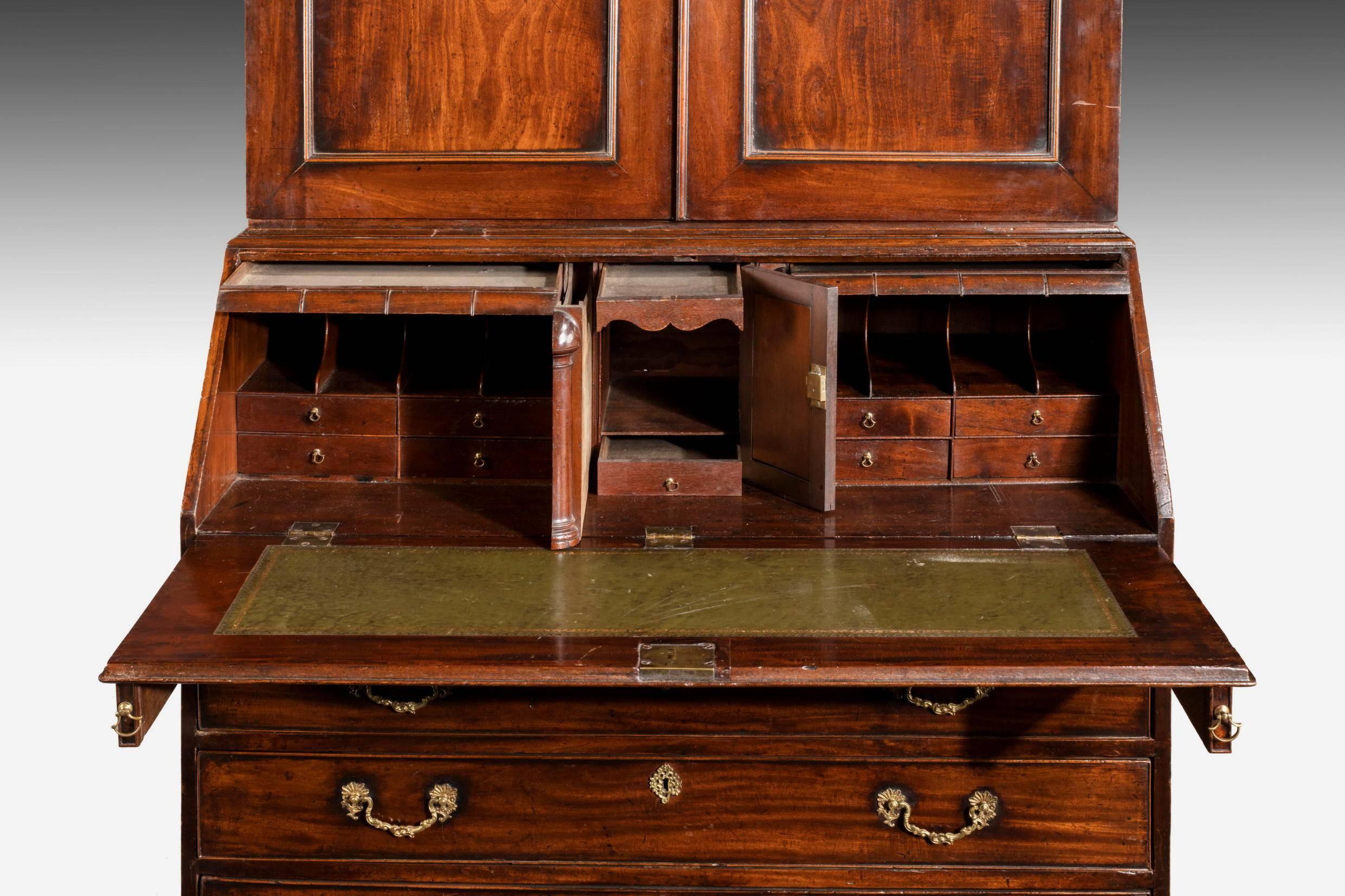 Late 18th Century Mahogany Bureau Bookcase 2