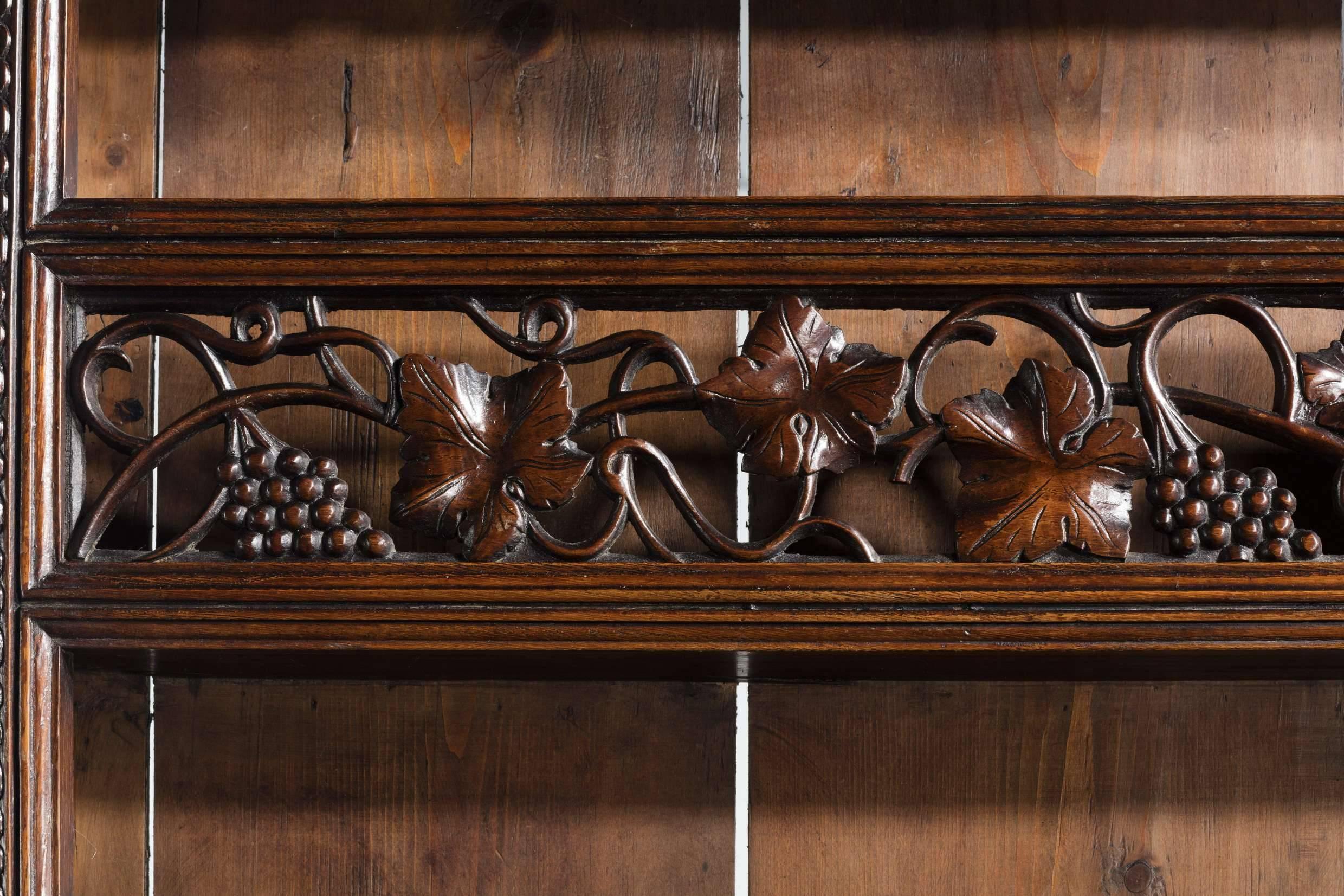 Mid-18th Century French Chestnut Dresser and Rack 5