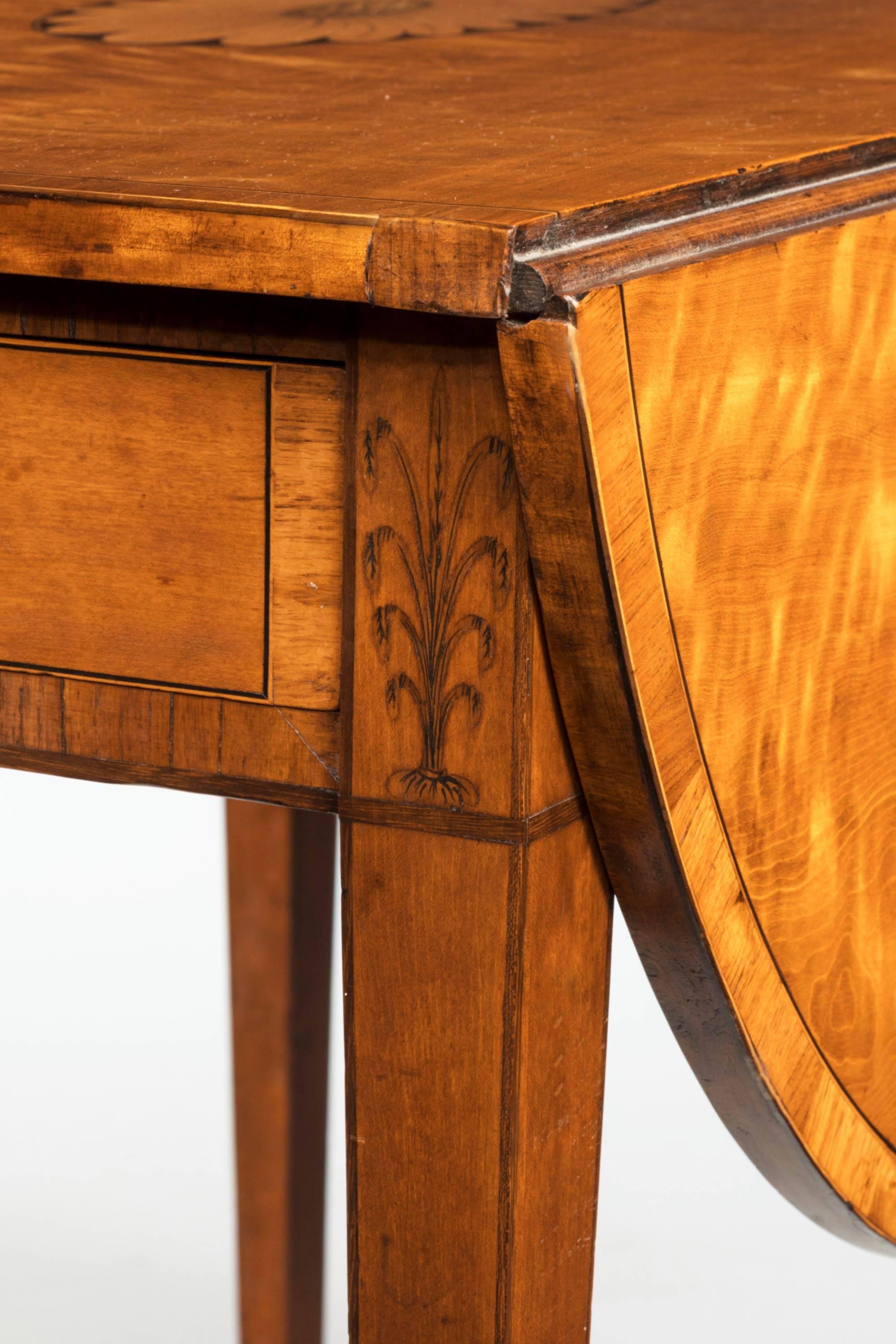 Late 18th Century Satinwood Pembroke Table 1