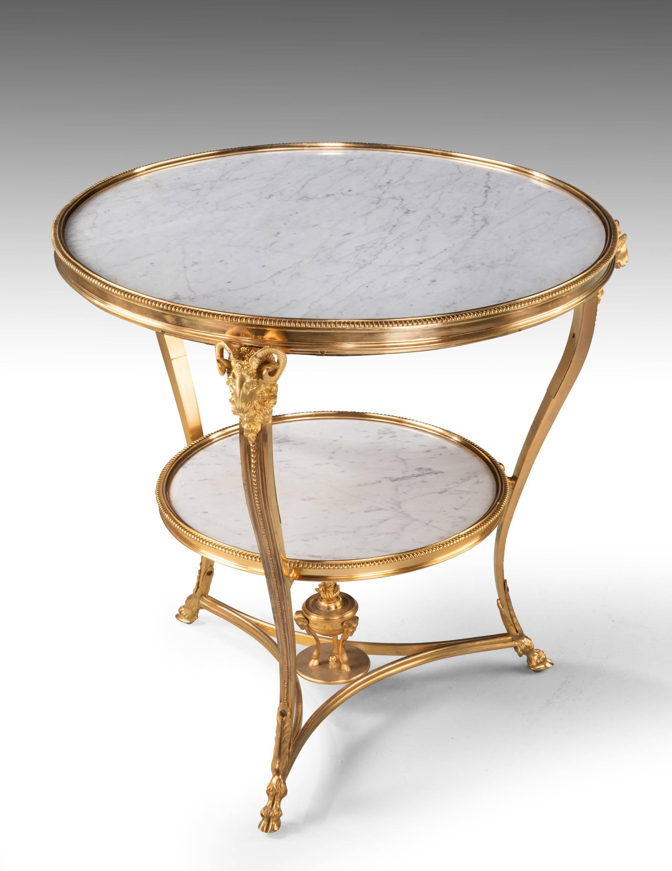 Late 19th Century French Two-Tier Gueridon 1