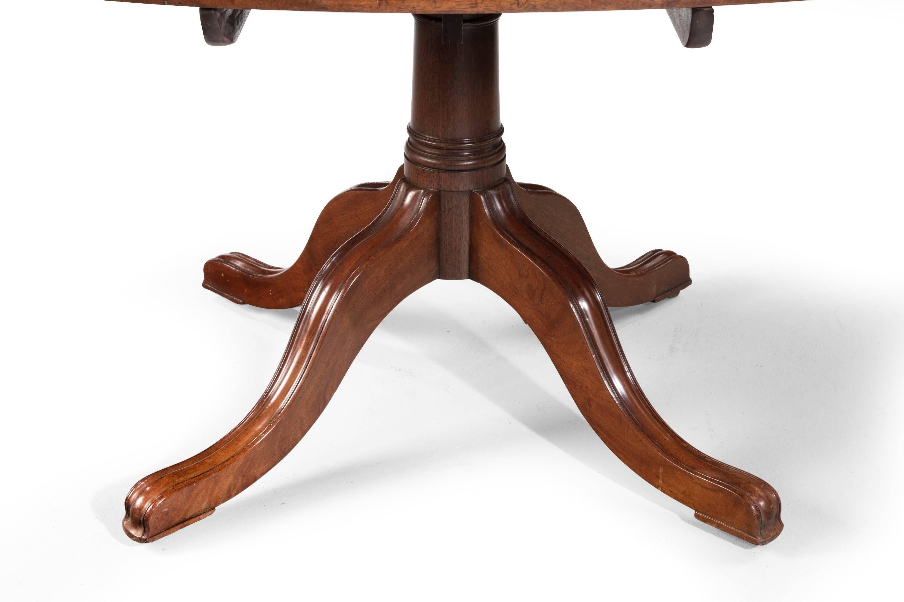 George III Period Oval Mahogany Dining Table 1