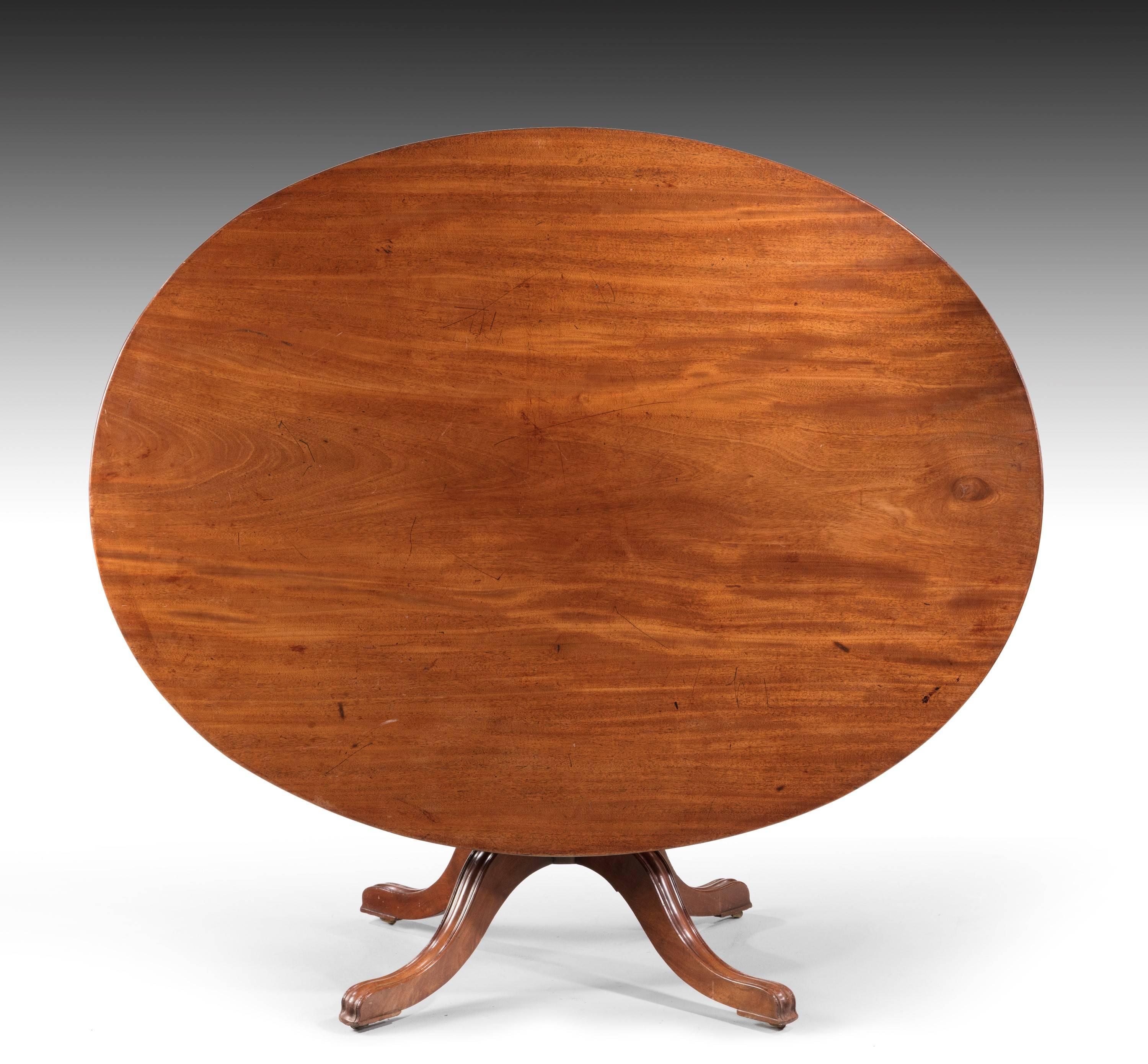 18th Century George III Period Oval Mahogany Dining Table