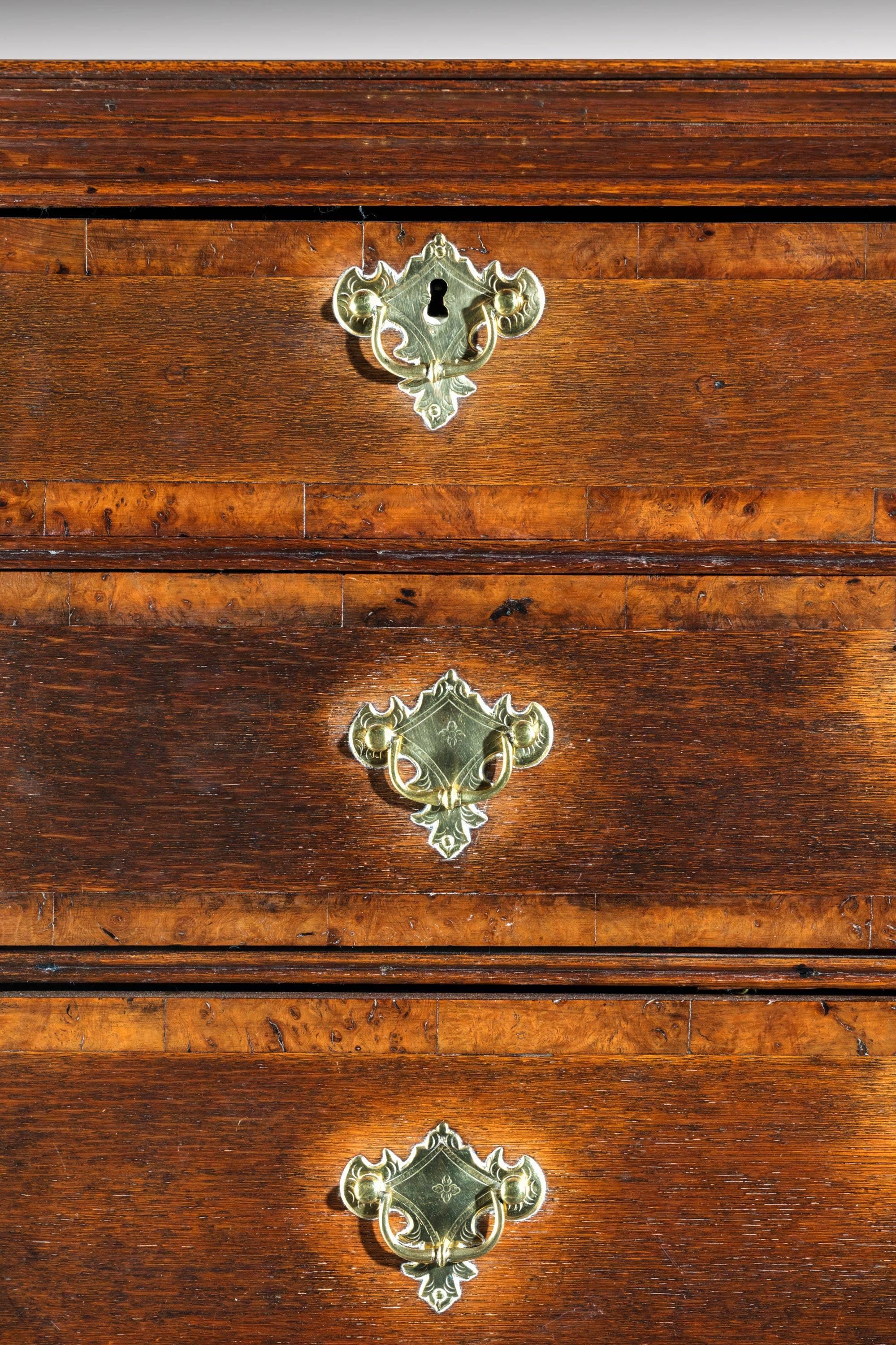 Mid-18th Century Oak Tallboy or Chest on Chest on Carved Supports 3