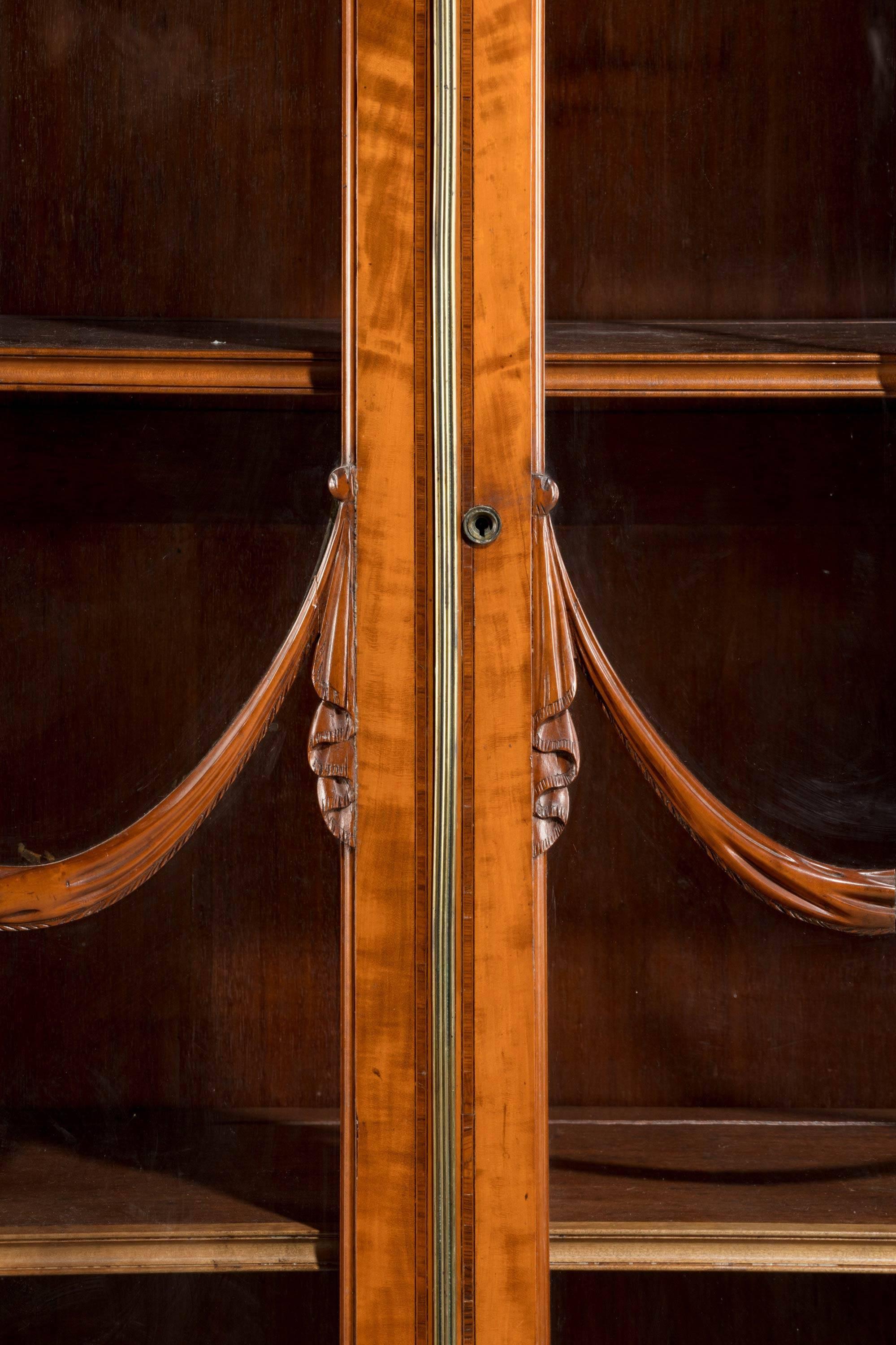 18th Century George III Period Mahogany Breakfront Bookcase